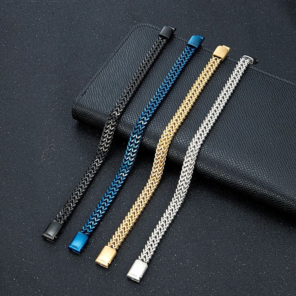 Other 8MM Curb Chain Link Bracelet Stainless Bangles Gift For Him Size ONE SIZE - 2 Thumbnail