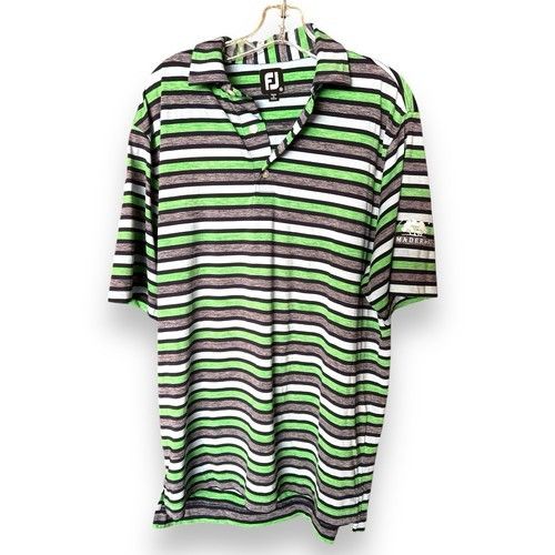 Other Vintage PJ, White, Green, Gray And Black Stripe Short Sleeve Size US M / EU 48-50 / 2 - 3 Thumbnail