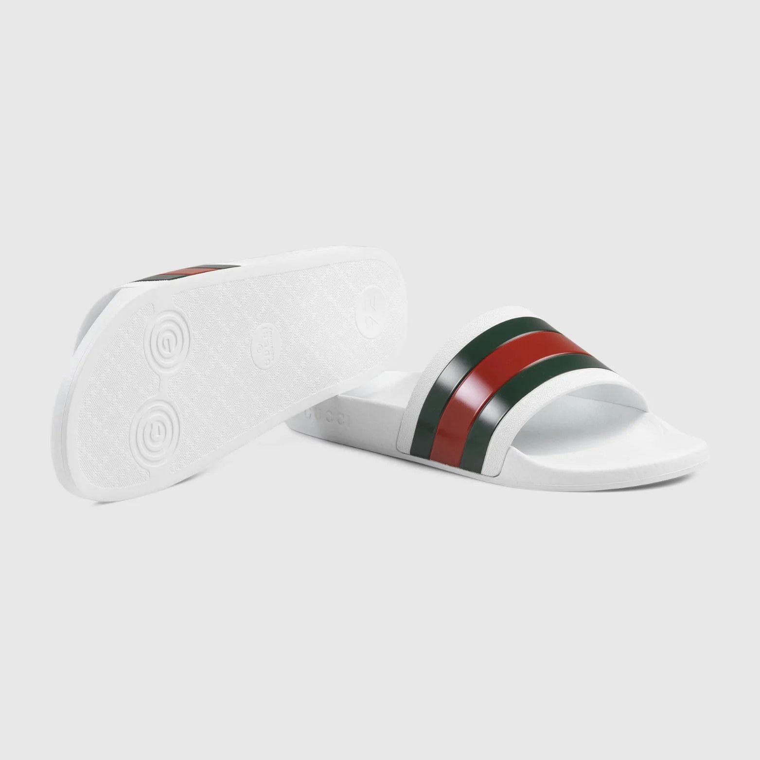 Gucci Gucci Pursuit Pool Web Rubber Slides Size US 11.5 / EU 44-45 - 3 Thumbnail