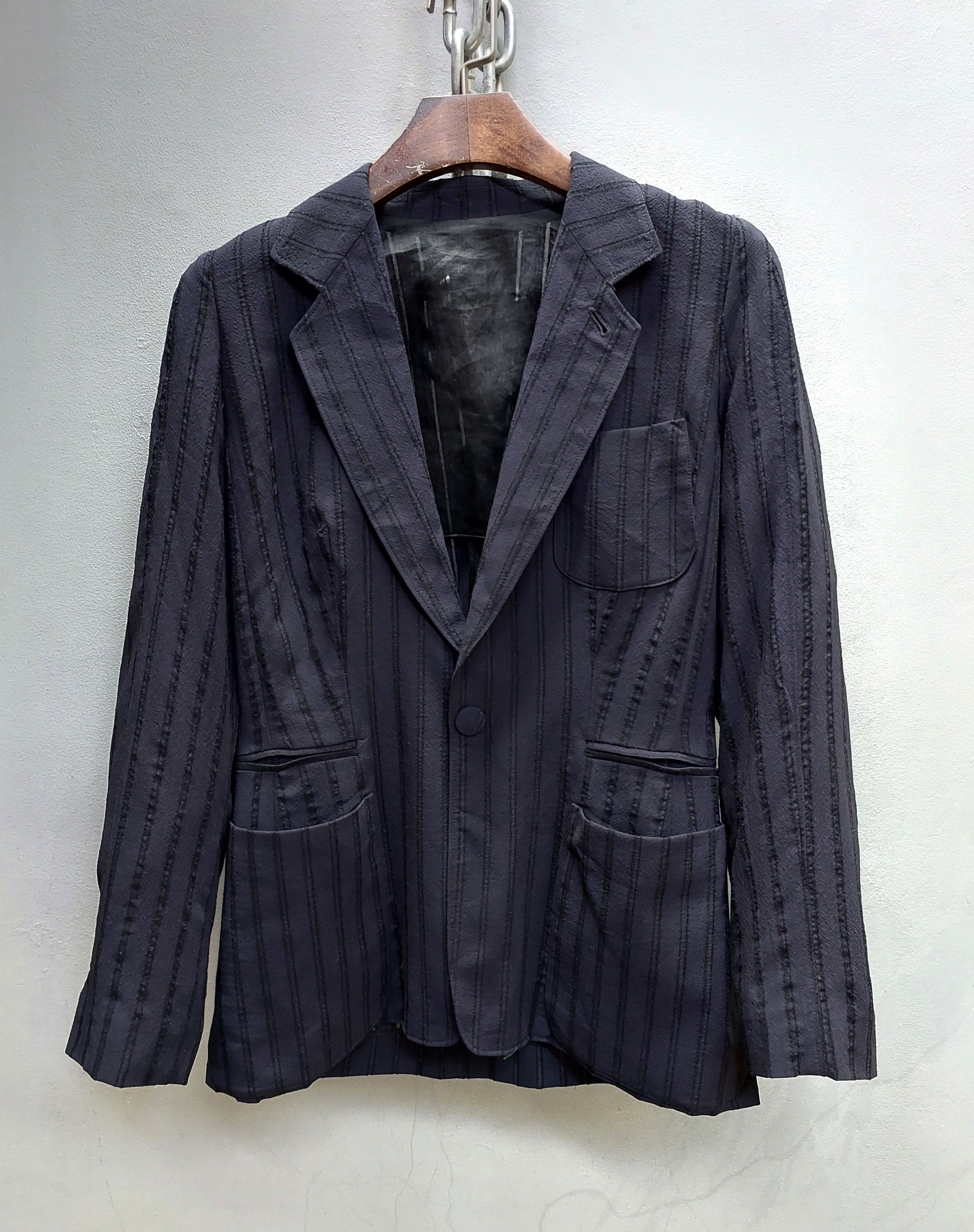 Jean Paul Gaultier Jean Paul Gaultier Blue Stripes Blazer Size M / US 6-8 / IT 42-44 - 4 Thumbnail