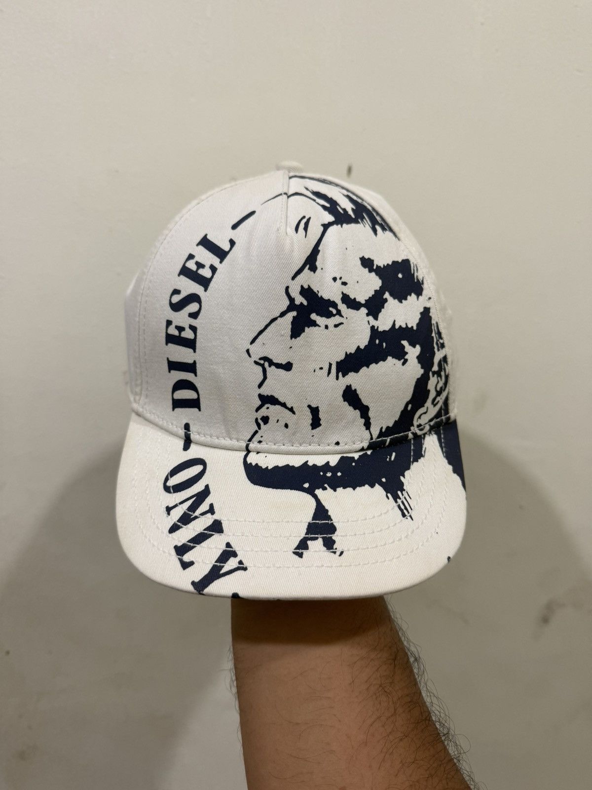 Diesel RARE VTG DIESEL Overprinted Short Visor Hat Size ONE SIZE - 2 Thumbnail
