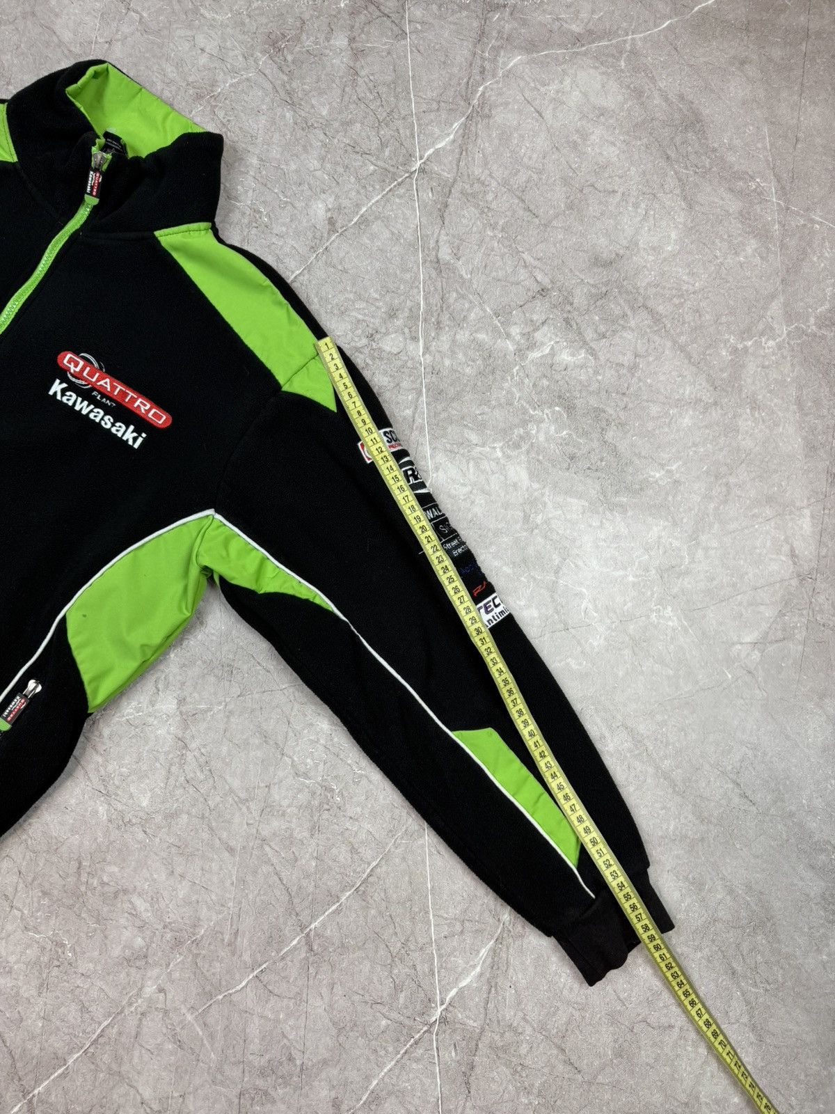 Vintage Vintage Kawasaki Fleece Racing Sherpa Jacket Y2K M Size US M / EU 48-50 / 2 - 14 Thumbnail