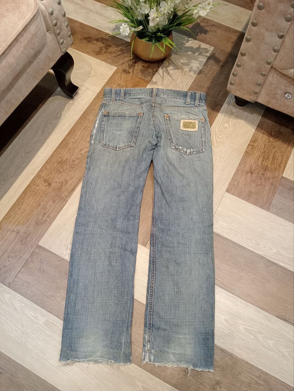 Dolce & Gabbana DOLCE & GABBANA BLUE DENIM DISTRESSED PANTS Size US 32 / EU 48 - 14 Thumbnail