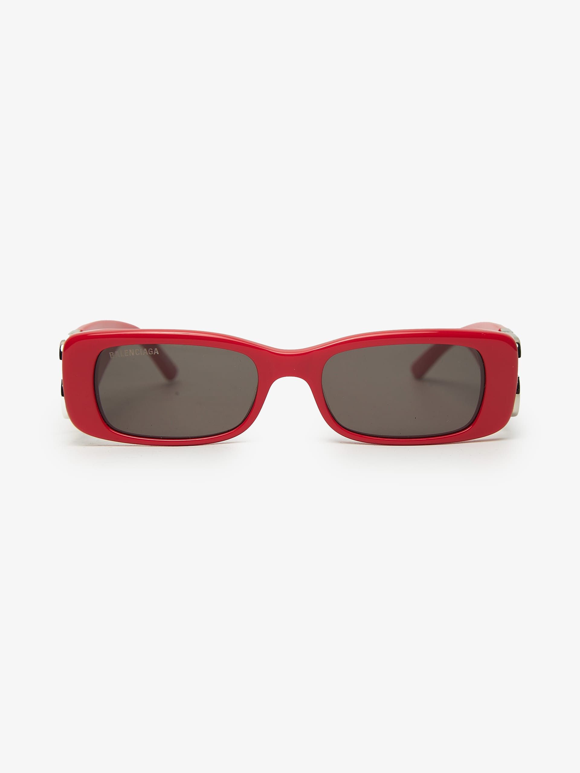 Balenciaga Red Narrow Sunglasses Size ONE SIZE - 1 Thumbnail