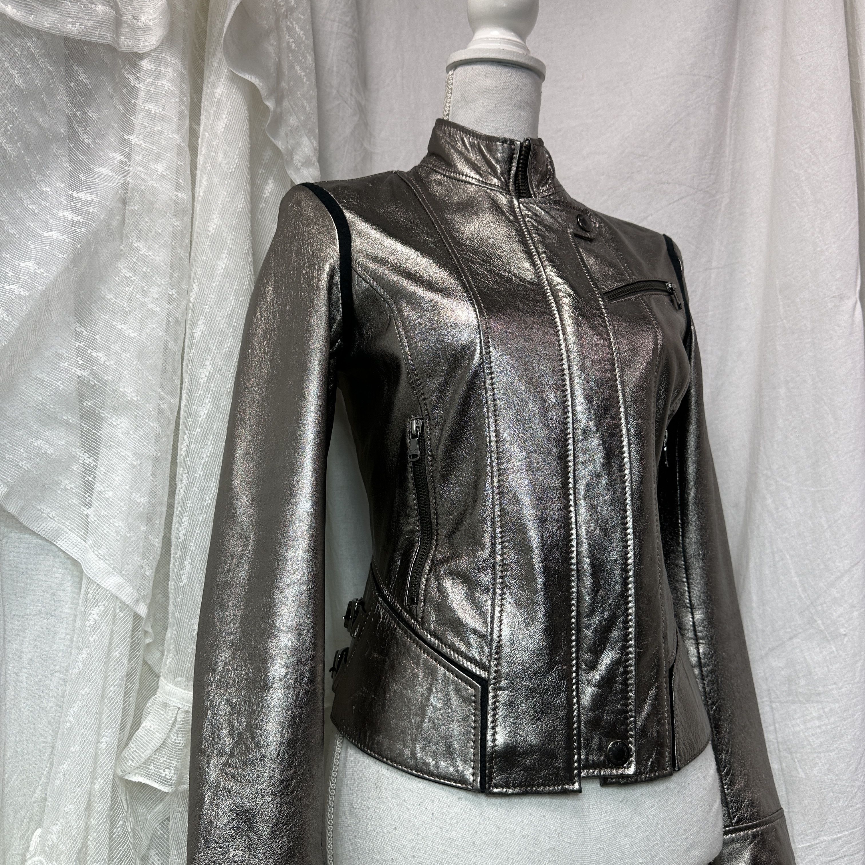 Dolce & Gabbana Vintage Leather Buckle Fitted Dolce&Gabbana Jacket 00s Size S / US 4 / IT 40 - 11 Thumbnail