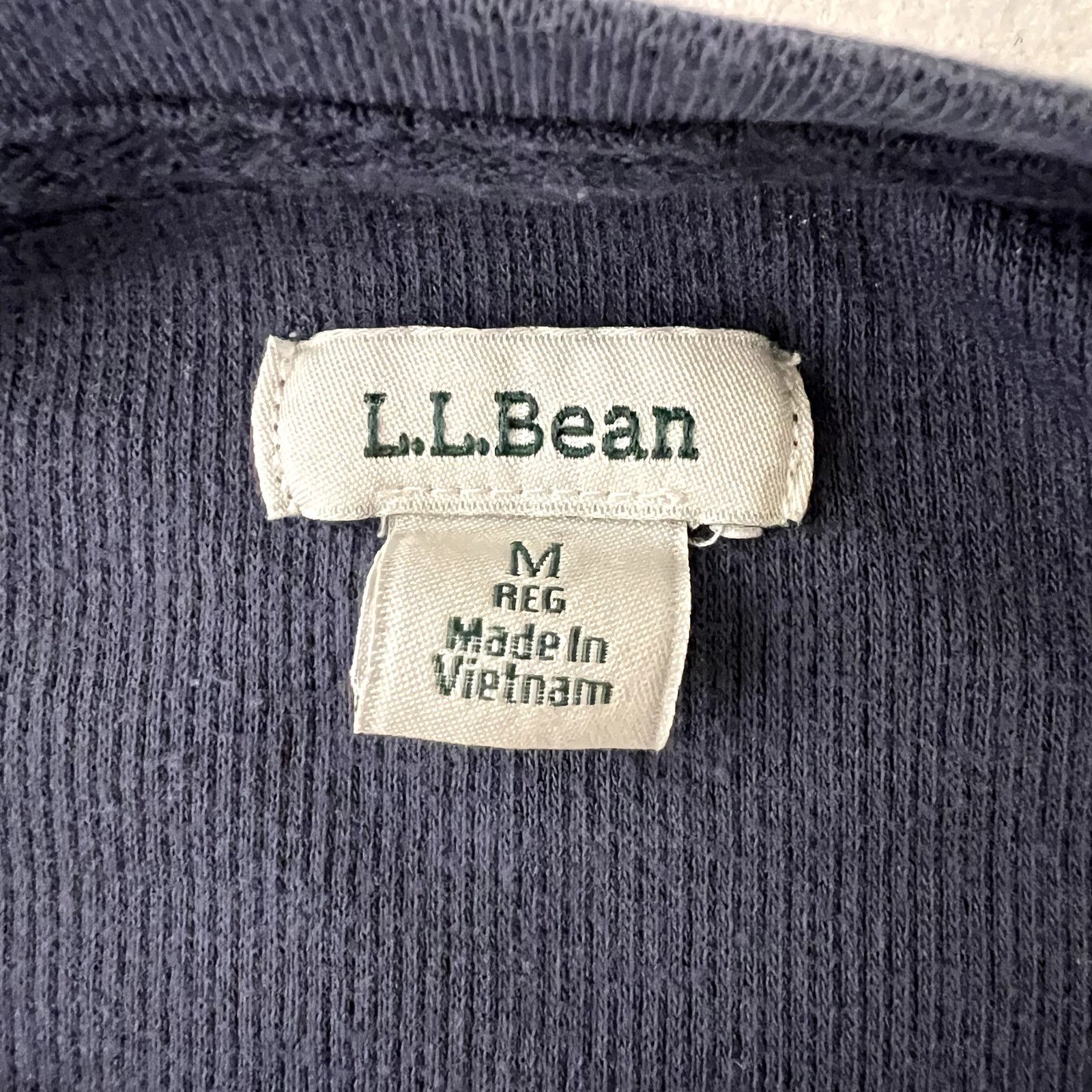 L.L. Bean LL Bean Blue Ribbed Long Sleeve Top Size M / US 6-8 / IT 42-44 - 6 Thumbnail