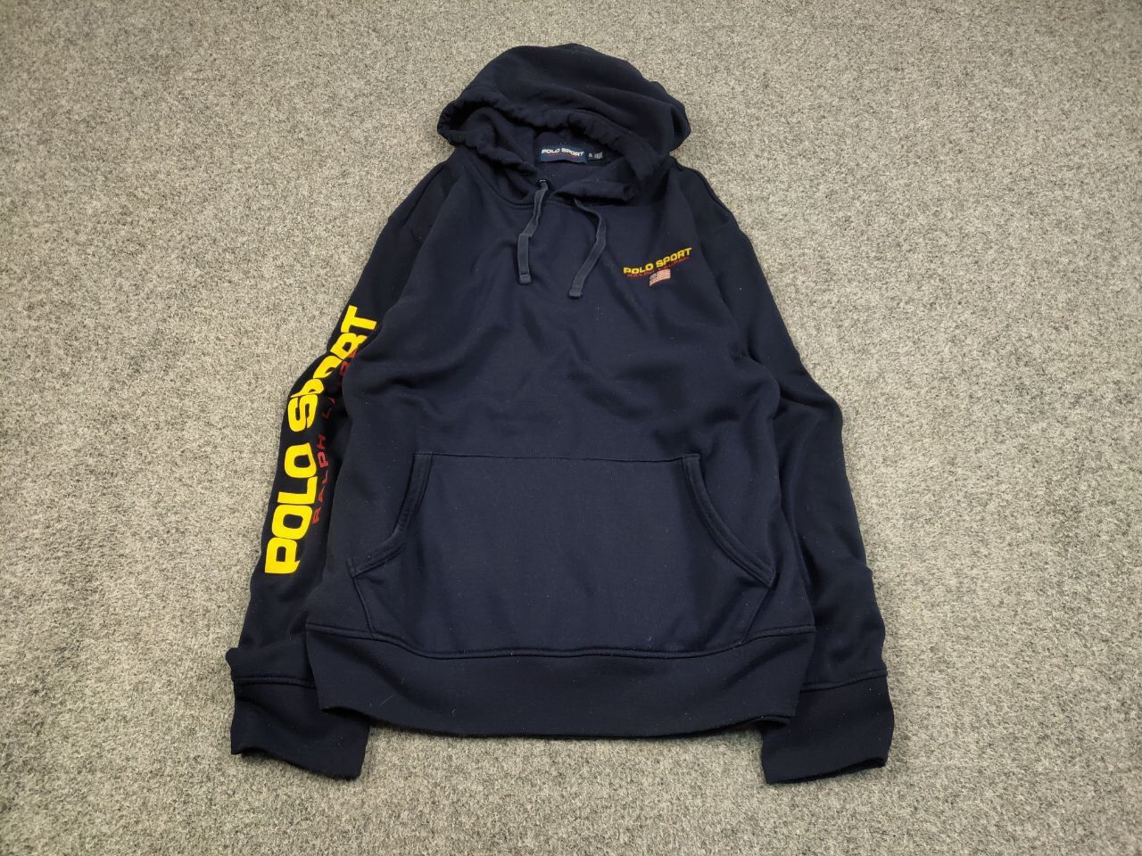 Polo Ralph Lauren Vintage 90's Polo Sport Ralph Lauren logo blue Hoodie Size US XL / EU 56 / 4 - 2 Thumbnail