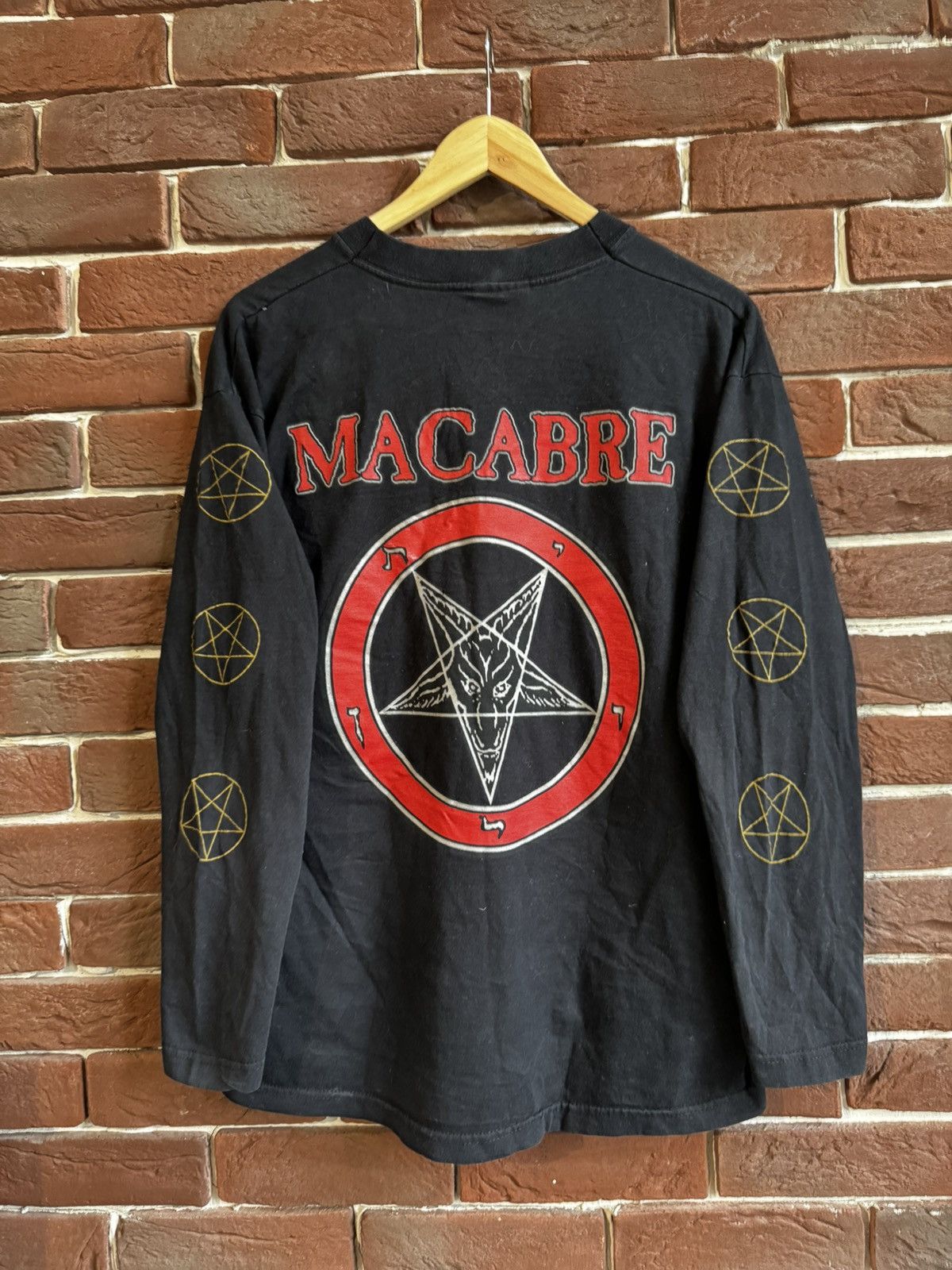 Band Tees 00s VIntage Macabre Nightstalker Metal Band Long Sleeve Tee Size US M / EU 48-50 / 2 - 2 Thumbnail