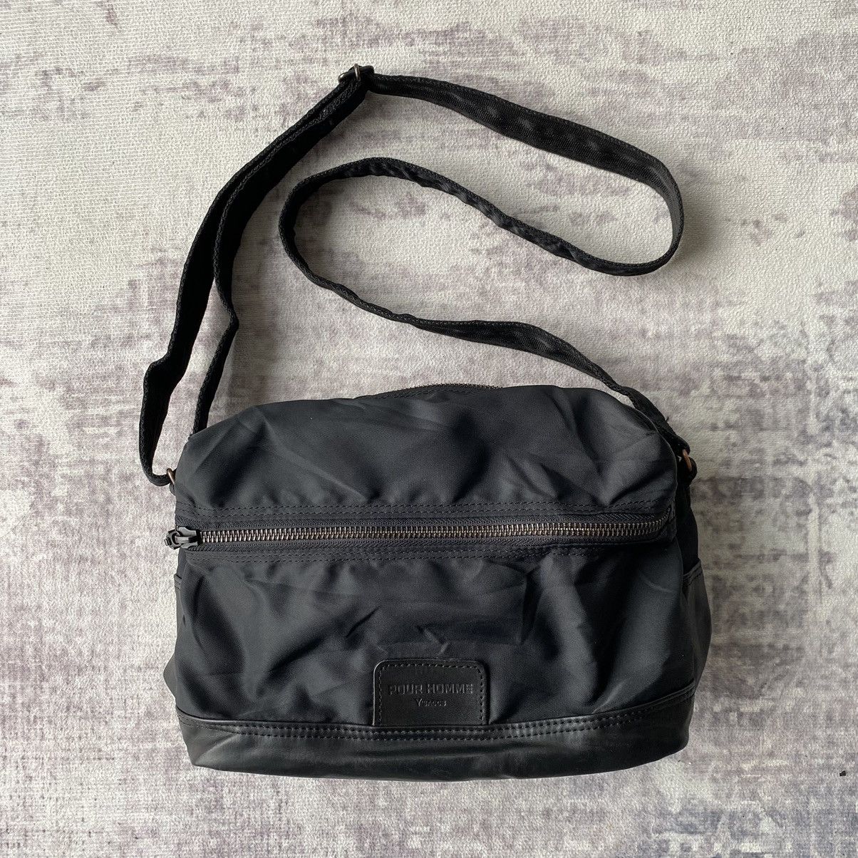 image of Ysaccs Yohji Yamamoto Pour Homme Sling Bag in Black, Men's