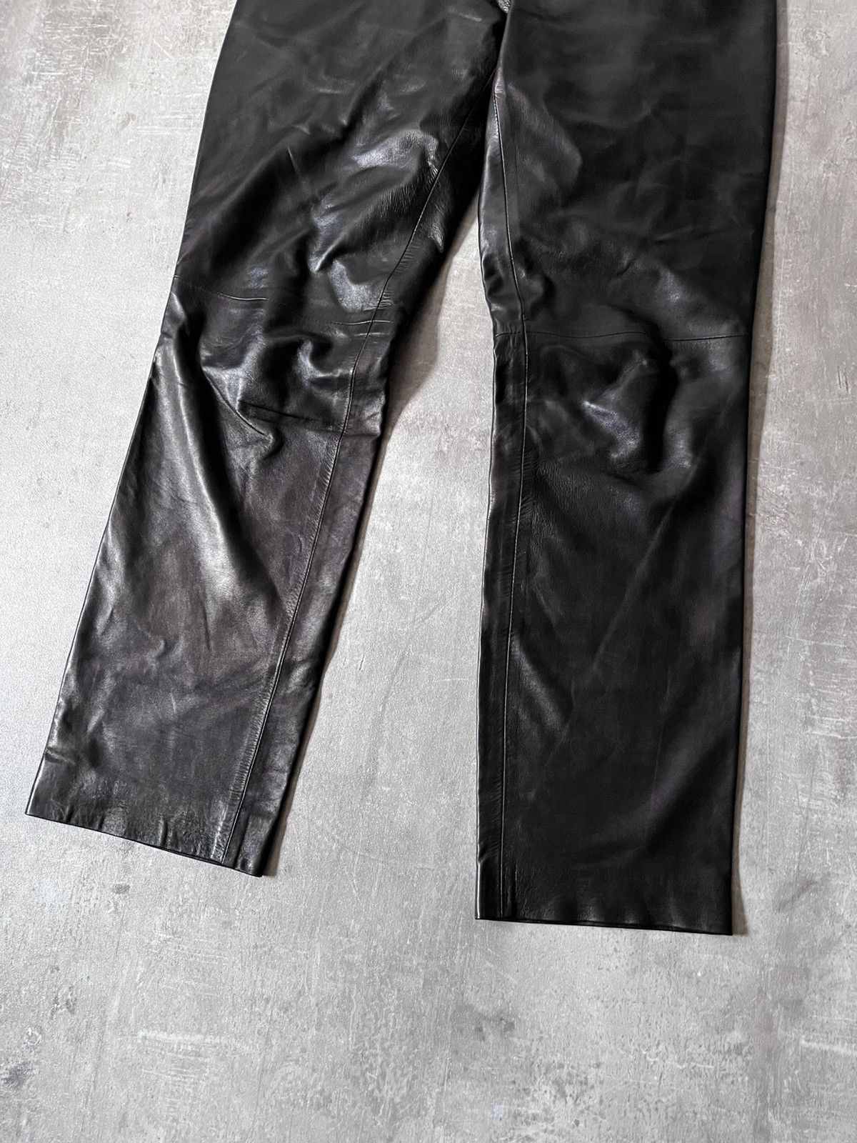 Gucci Gucci by Tom Ford 00s black leather pants Size US 30 / EU 46 - 2 Thumbnail