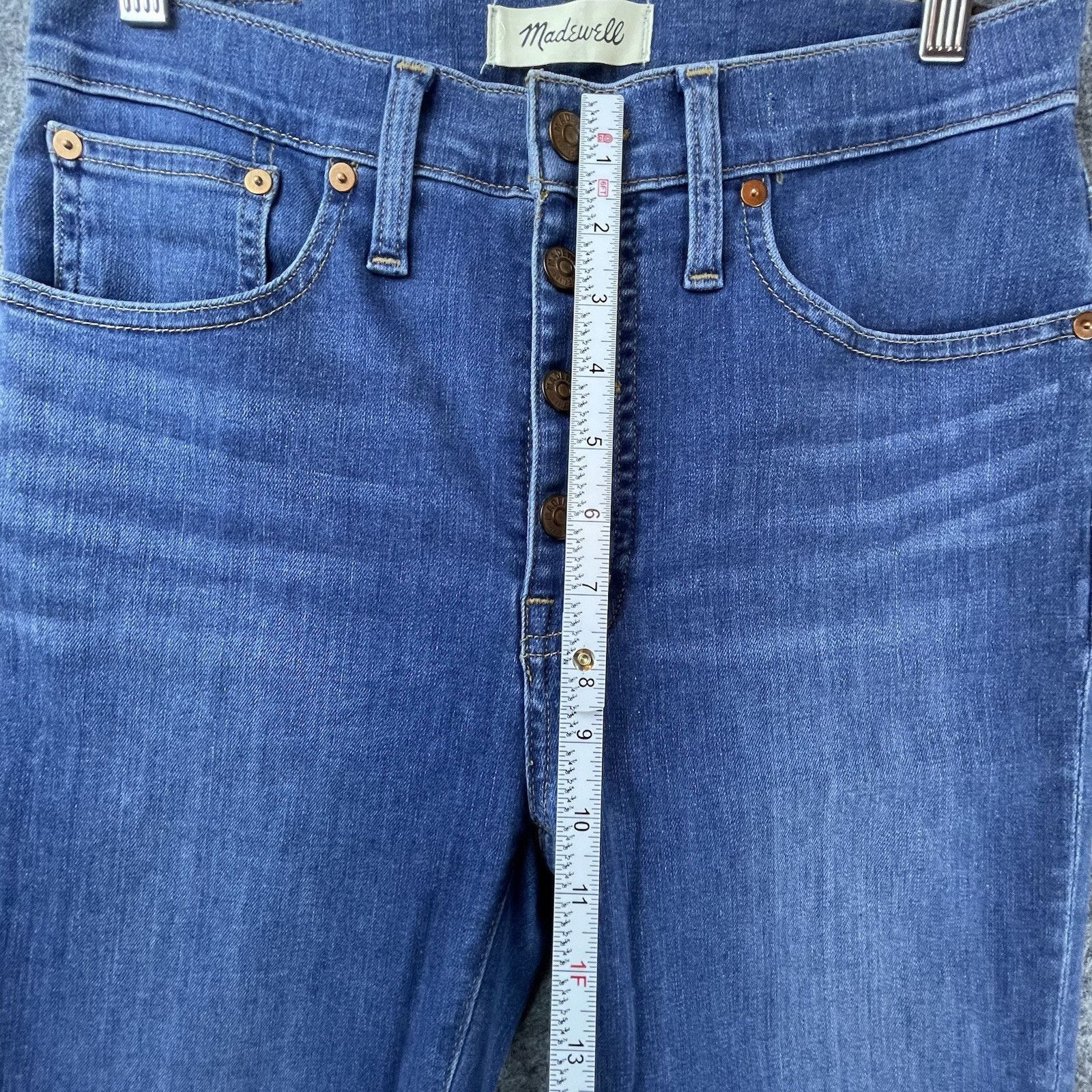 Madewell Madewell Jeans Womens 27 Cali Demi Boot Stretch Button Fly Size 27" / US 4 / IT 40 - 6 Thumbnail