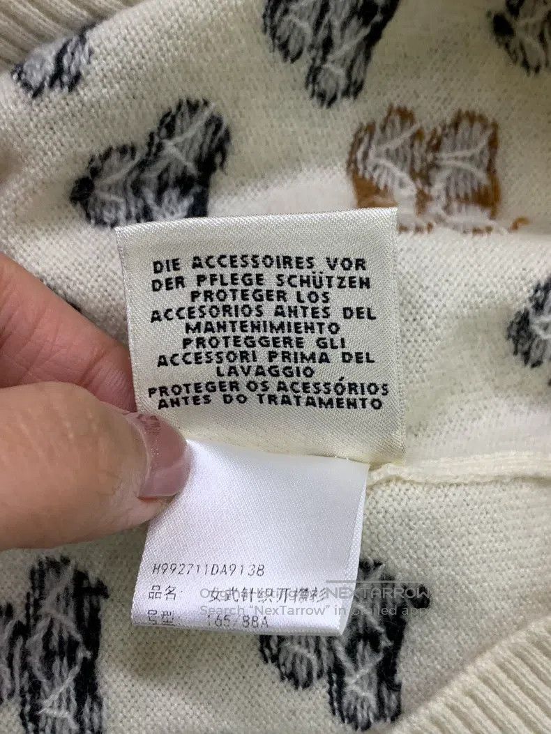 Hermes Hermes White four-leaf clover cashmere cardigan Size XS / US 0-2 / IT 36-38 - 6 Thumbnail