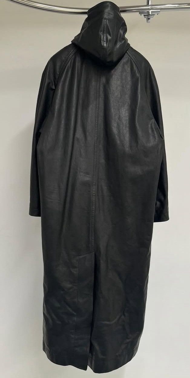 Balenciaga 🔥GRAIL🔥RUNWAY Leather Hooded Raglan Coat Jacket Size US XL / EU 56 / 4 - 2 Thumbnail