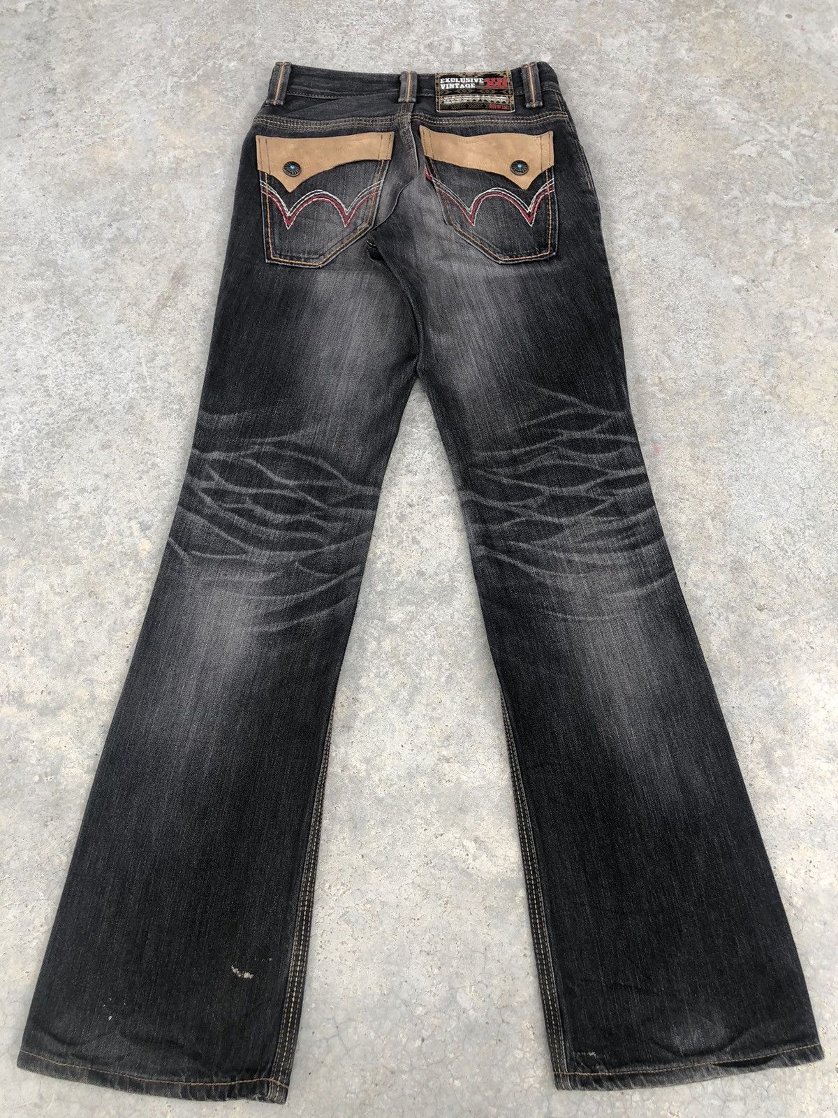 If Six Was Nine Japanese Edwin XV Flared Jeans Distressed Navajo Style Size US 28 / EU 44 - 2 Thumbnail