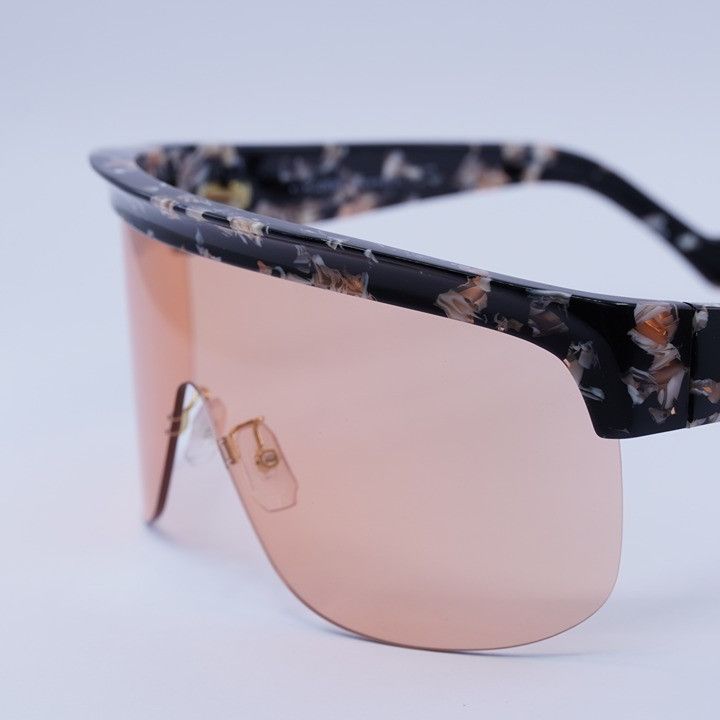 Loewe Loewe LW40034U 55S Sunglasses Colored Havana Shield Frame Size ONE SIZE - 10 Thumbnail