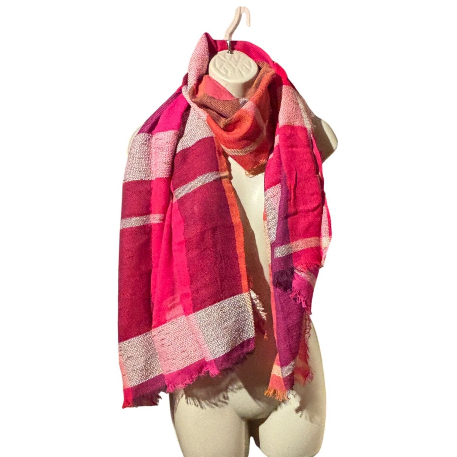 Other INC International Concepts INC Touch Of Shine Plaid Wrap Sca Size ONE SIZE - 3 Thumbnail