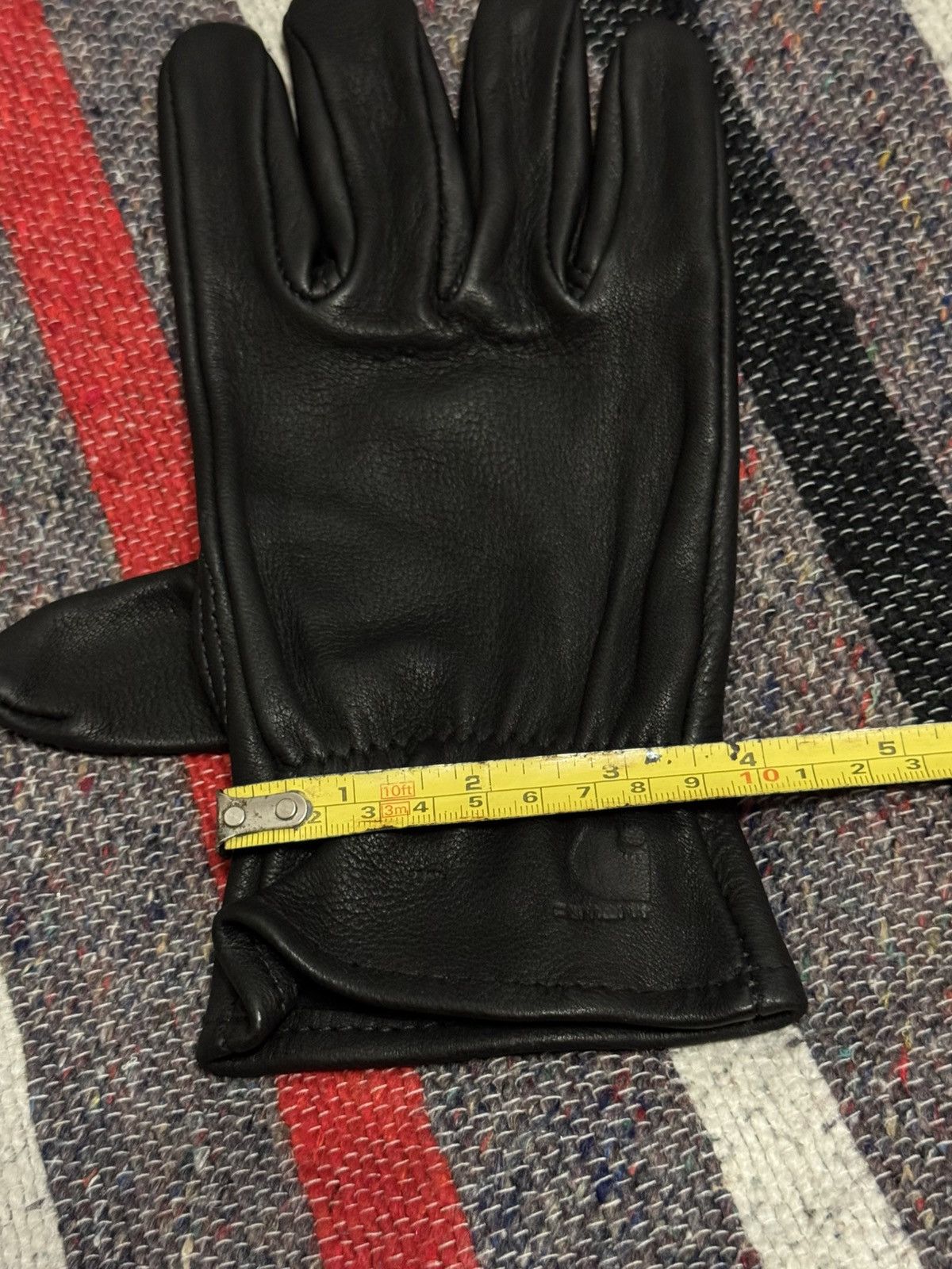 Carhartt Vintage 90’s Carhartt Black Genuine Deerskin Leather Gloves Size ONE SIZE - 14 Thumbnail
