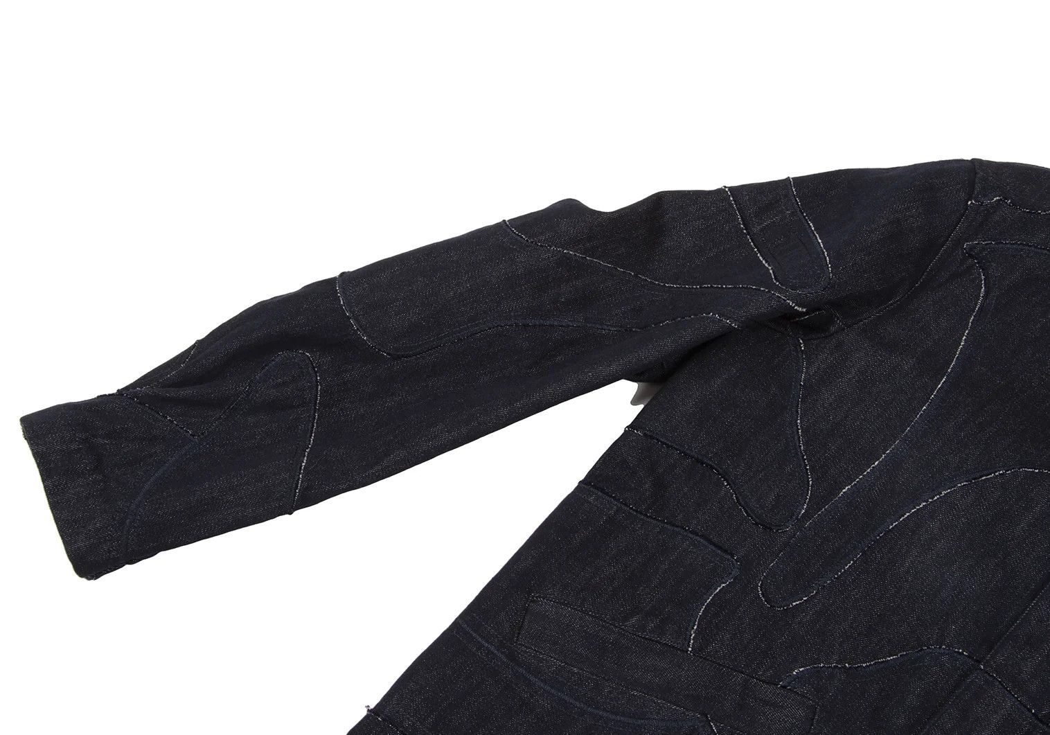 Emporio Armani Patchwork Denim Coverall in Indigo Navy, Size 48 Size US M / EU 48-50 / 2 - 5 Thumbnail
