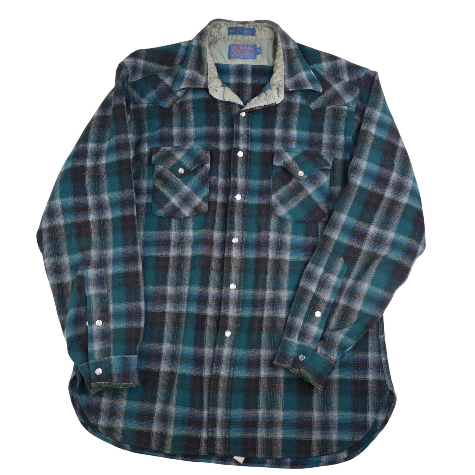 Pendleton × Vintage VTG Pendleton High Grade Western Wear Shadow Snap Shirt Size US XL / EU 56 / 4 - 1 Thumbnail