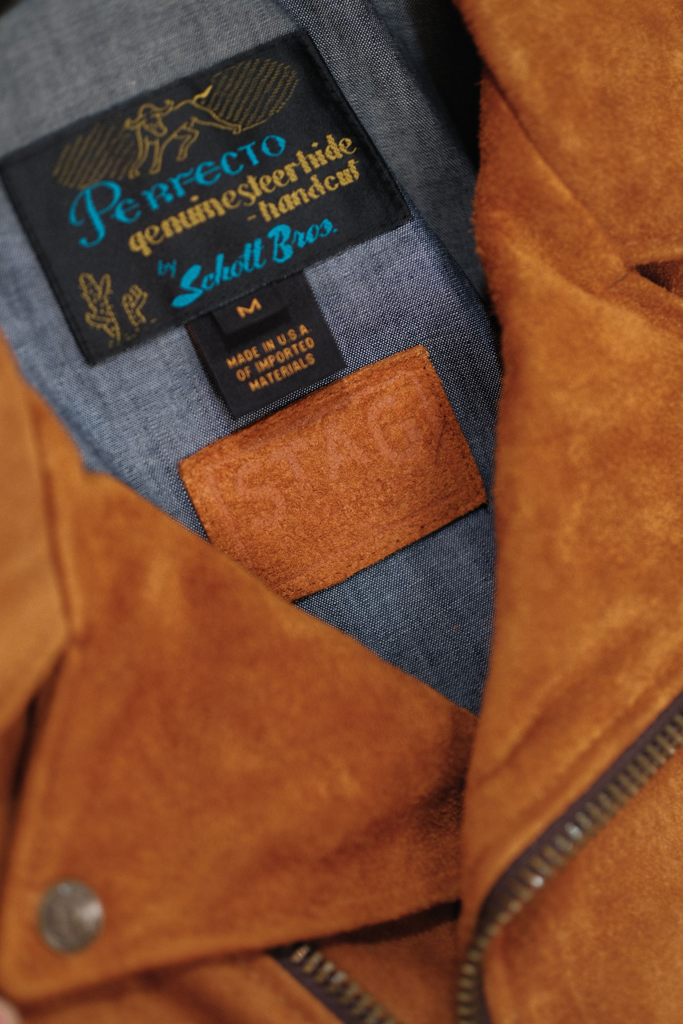 Schott Schott Perfecto 632 ST Suede Ramonese Jacket Size US M / EU 48-50 / 2 - 2 Thumbnail