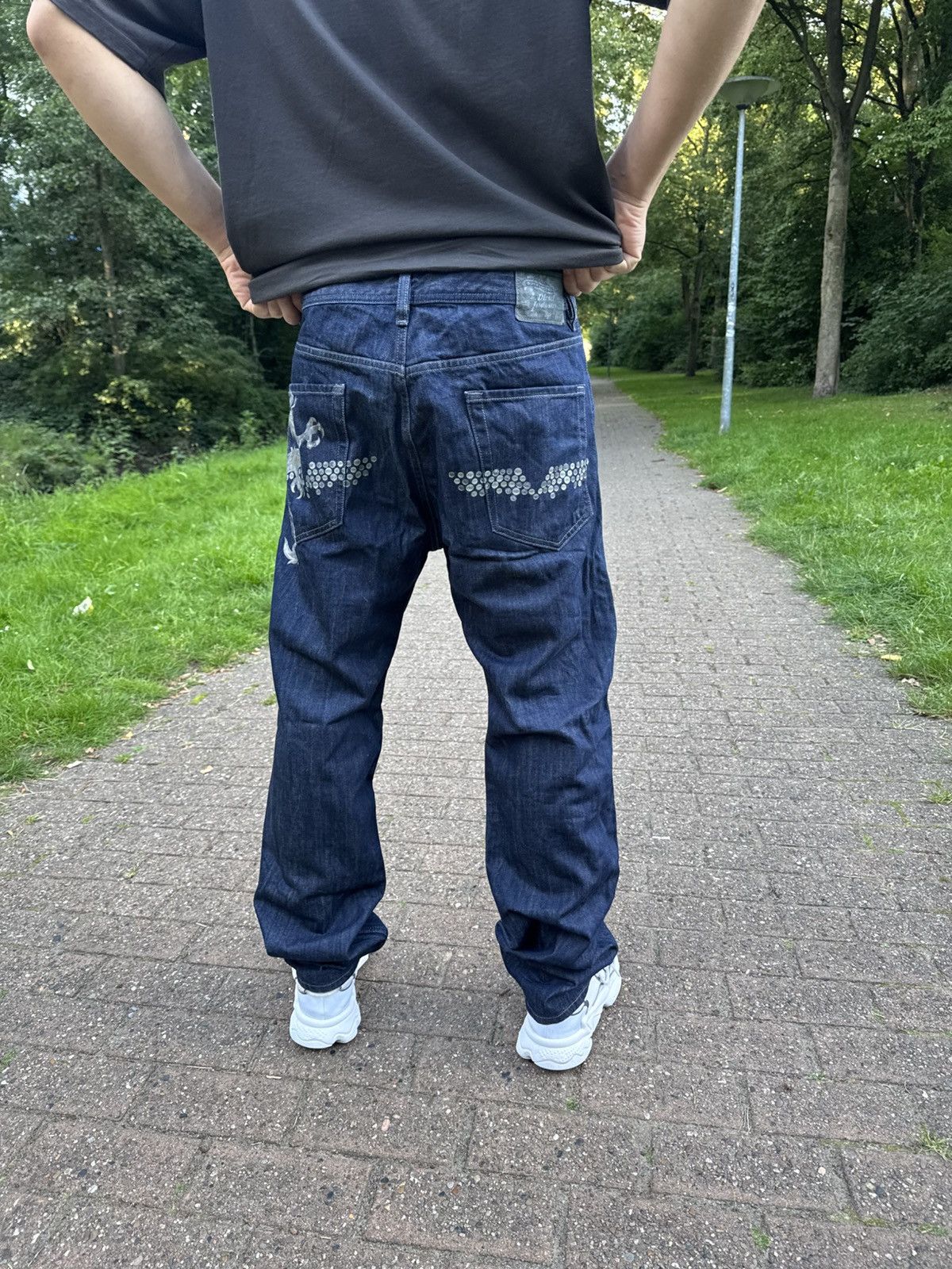 Diesel Diesel Dragon Print Vintage Streetwear Opium Size US 32 / EU 48 - 3 Thumbnail