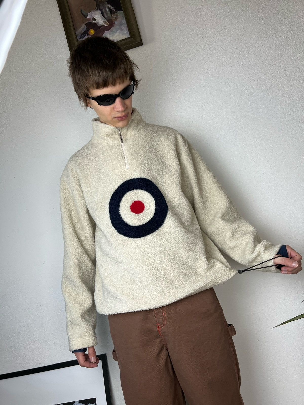 JNCO × Japanese Brand Lambretta vintage Baggy fleece Big logo Drill Streetwear Y2K Size US L / EU 52-54 / 3 - 4 Thumbnail