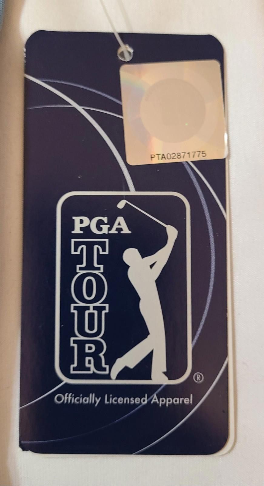 PGA Tour 2pk PGA Tour Dry Shirt Mens Size XL (NWT-Blue, EUC-Tan) Golf Size ONE SIZE - 8 Thumbnail