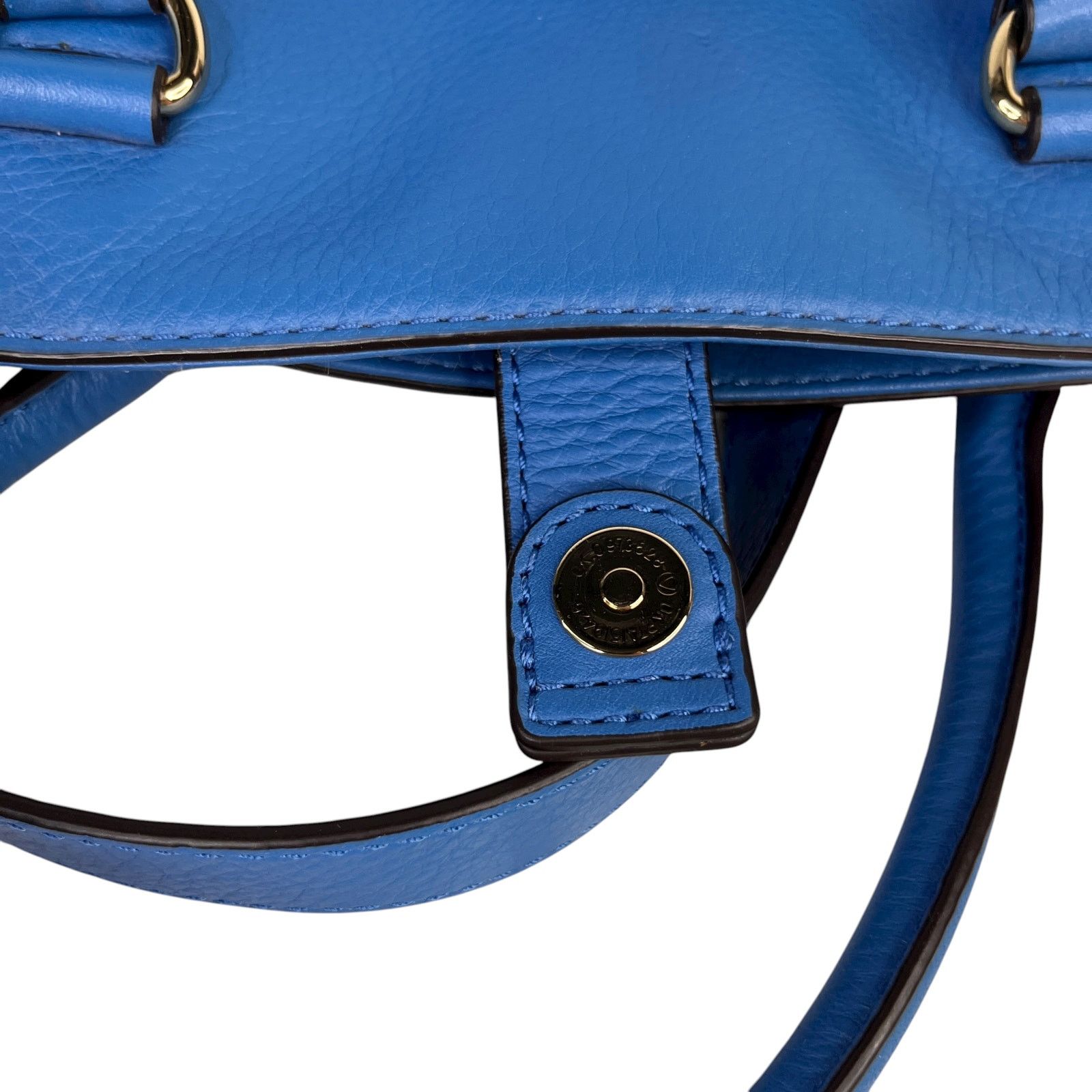 Michael Kors Michael Kors Hamilton Leather Bag Heritage Blue Gold NWOT Size ONE SIZE - 17 Thumbnail
