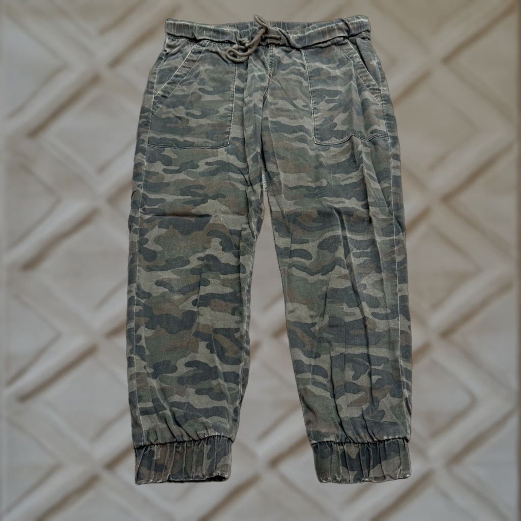 Bella Dahl Bella Dahl Camo Jogger Pants Womens Medium Casual 32x25 Elastic Waist Cotton Blend multicolor Size 32" / US 10 / IT 46 - 1 Thumbnail