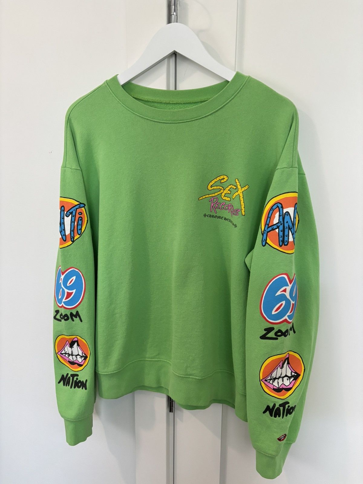 Chrome Hearts Chrome Hearts Sex Records Crewneck Size US L / EU 52-54 / 3 - 3 Thumbnail