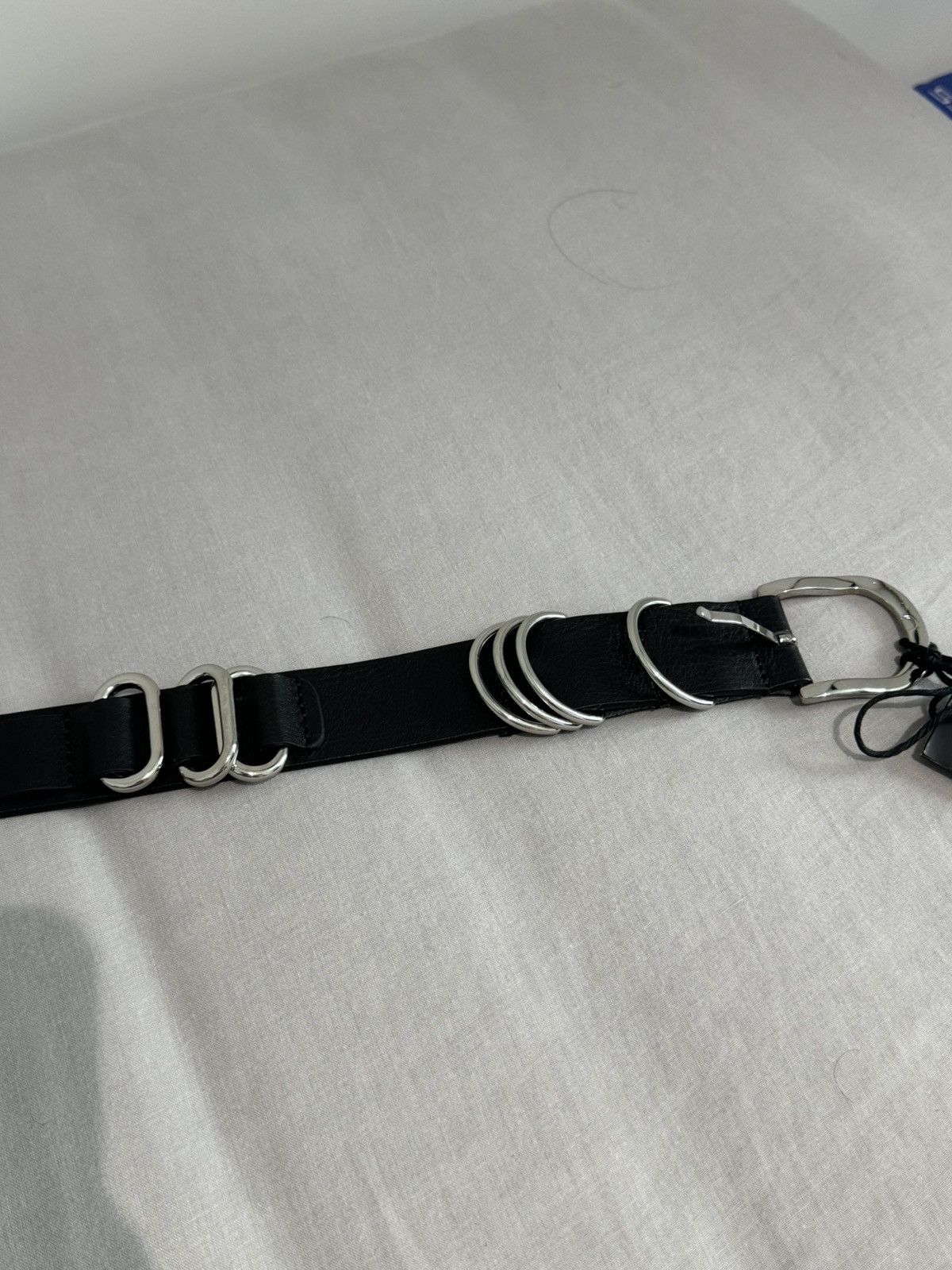 Diesel Diesel Black Leather Belt Size 32 - 2 Thumbnail