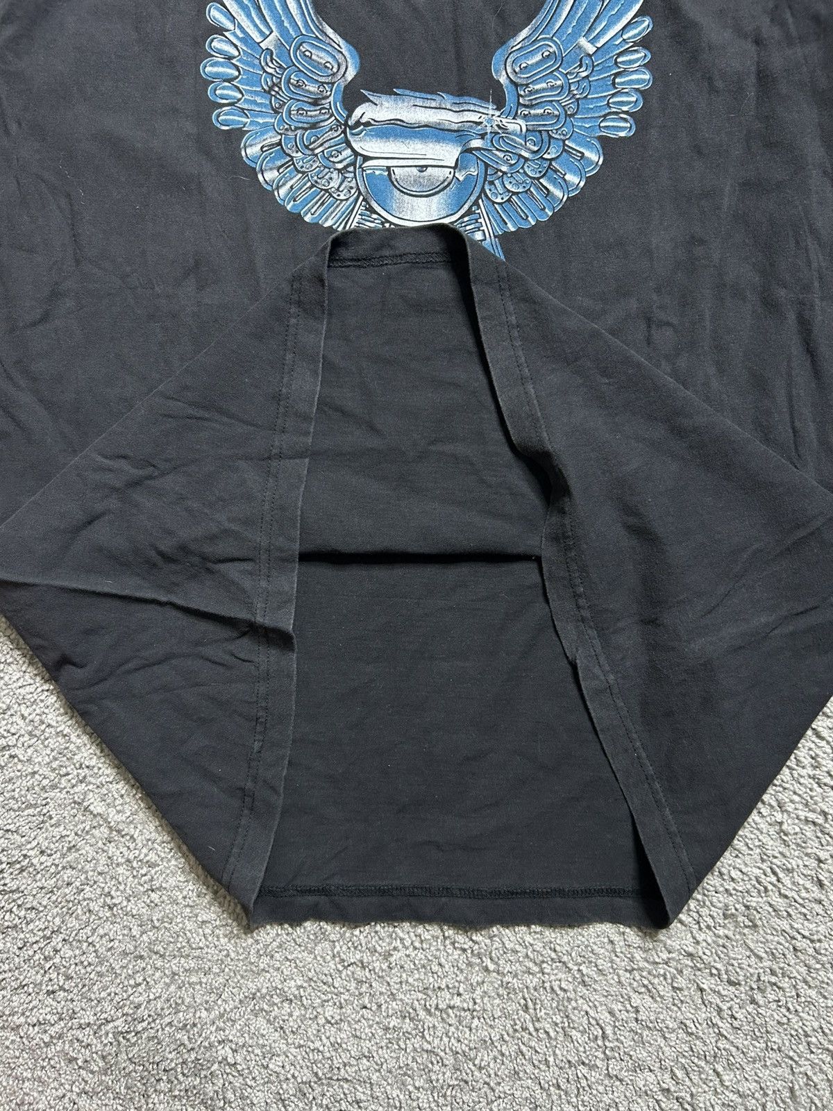 Vintage Vintage 90s Harley Chrome Tee 1996 Made in USA Size US XL / EU 56 / 4 - 4 Thumbnail