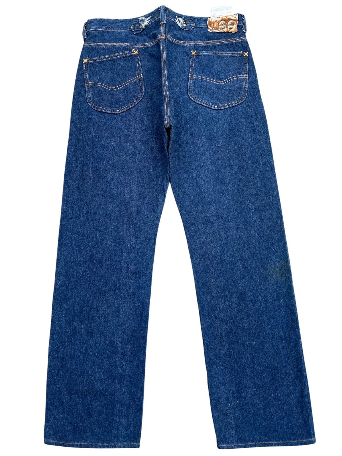 Kapital Buckle Back Vintage Lee Cowboy Selvedge Distressed Denim Size US 36 / EU 52 - 1 Thumbnail