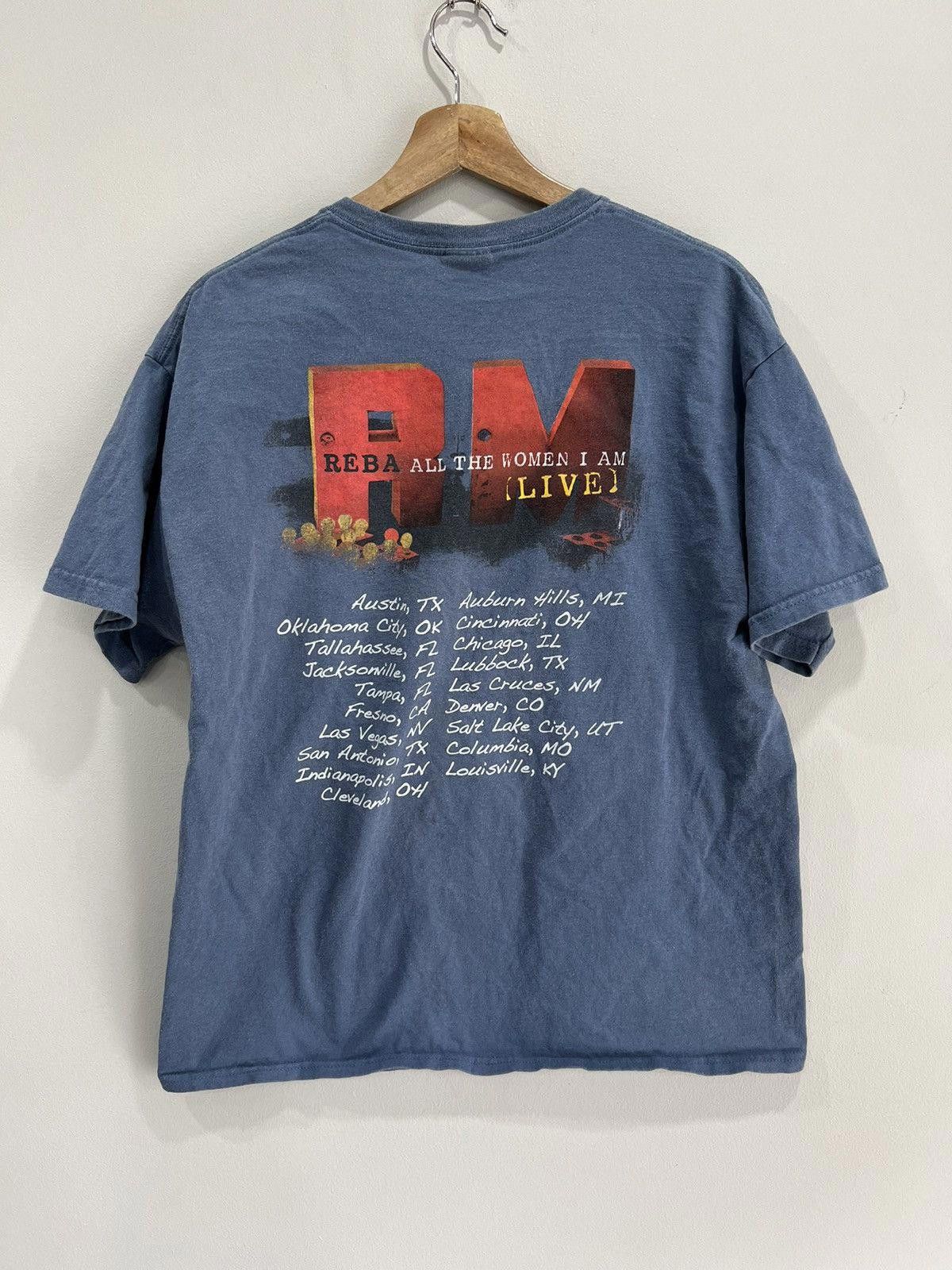 Vintage Vintage Reba Y2K The Woman I Am Tour Tee Shirt Size US L / EU 52-54 / 3 - 2 Thumbnail