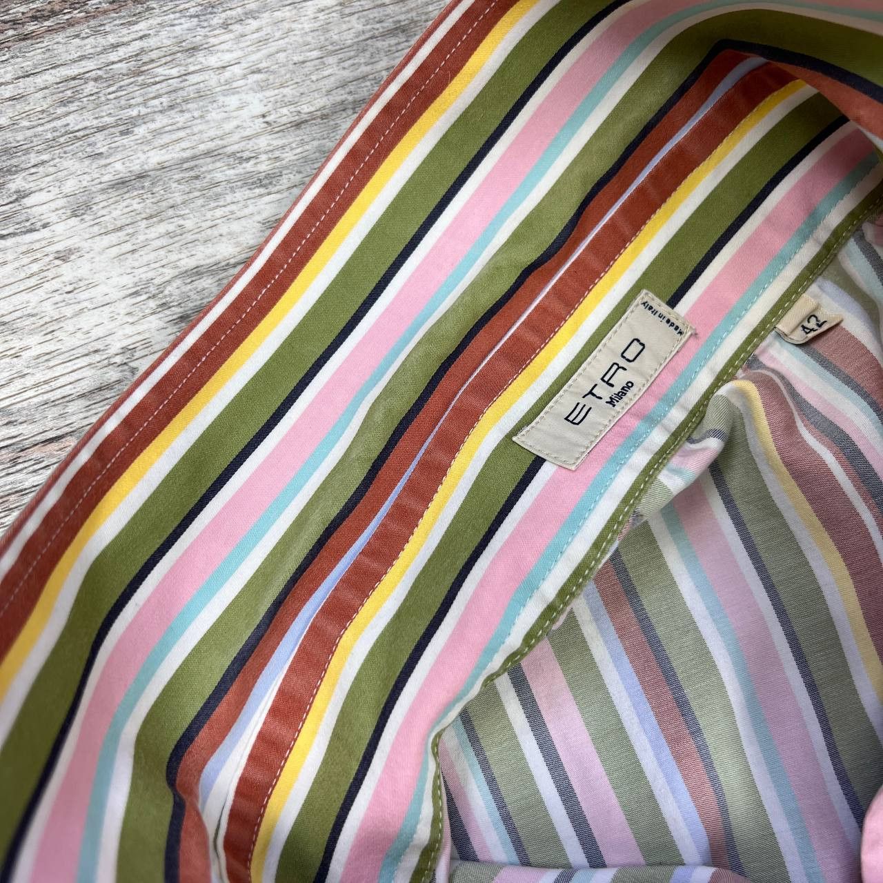 Etro ETRO MILANO Multicolor Stripe Long Sleeve Blouse Shirt Size M / US 6-8 / IT 42-44 - 9 Thumbnail