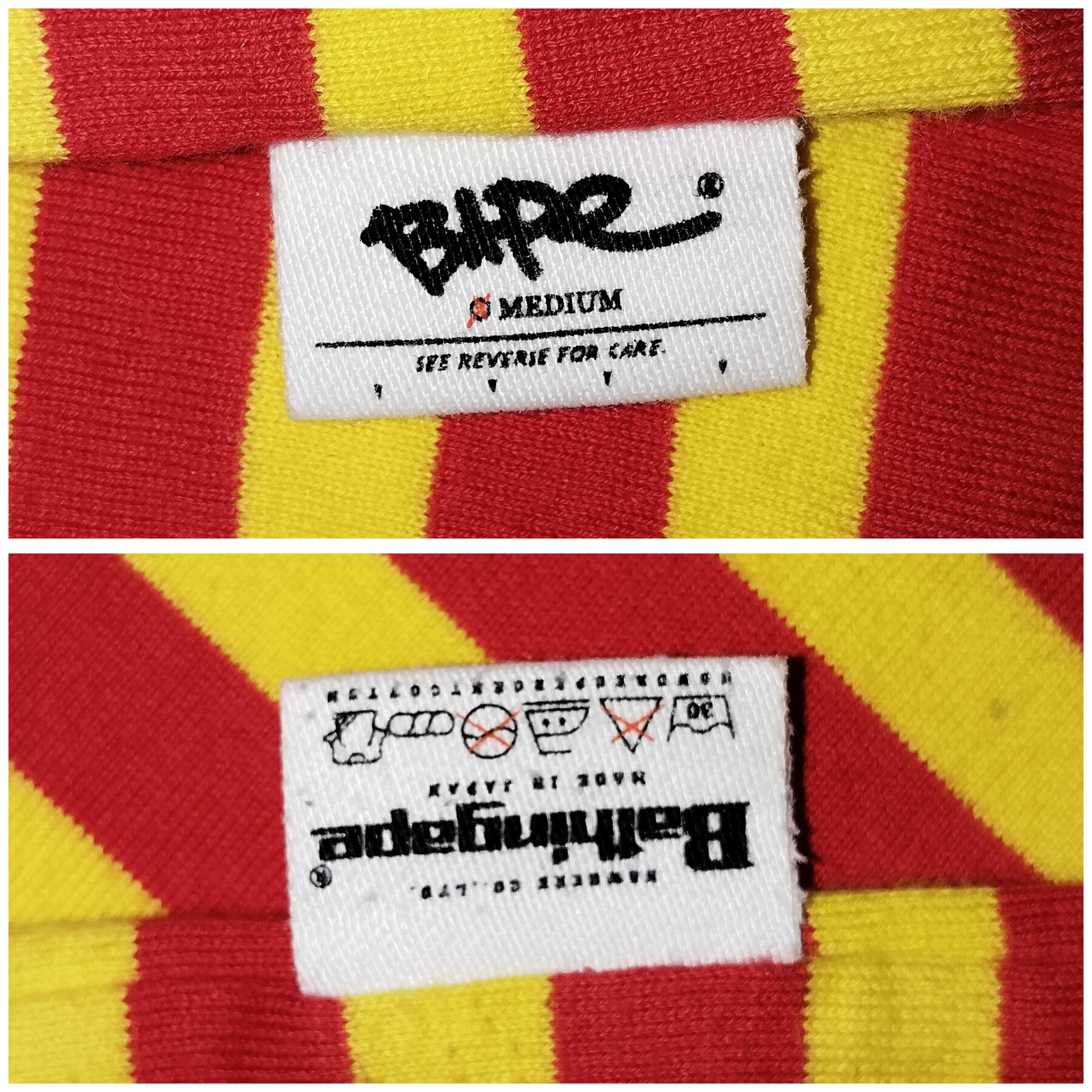 Bape 2003 Vintage Bape Stripe Reversible Tee Size US M / EU 48-50 / 2 - 7 Thumbnail