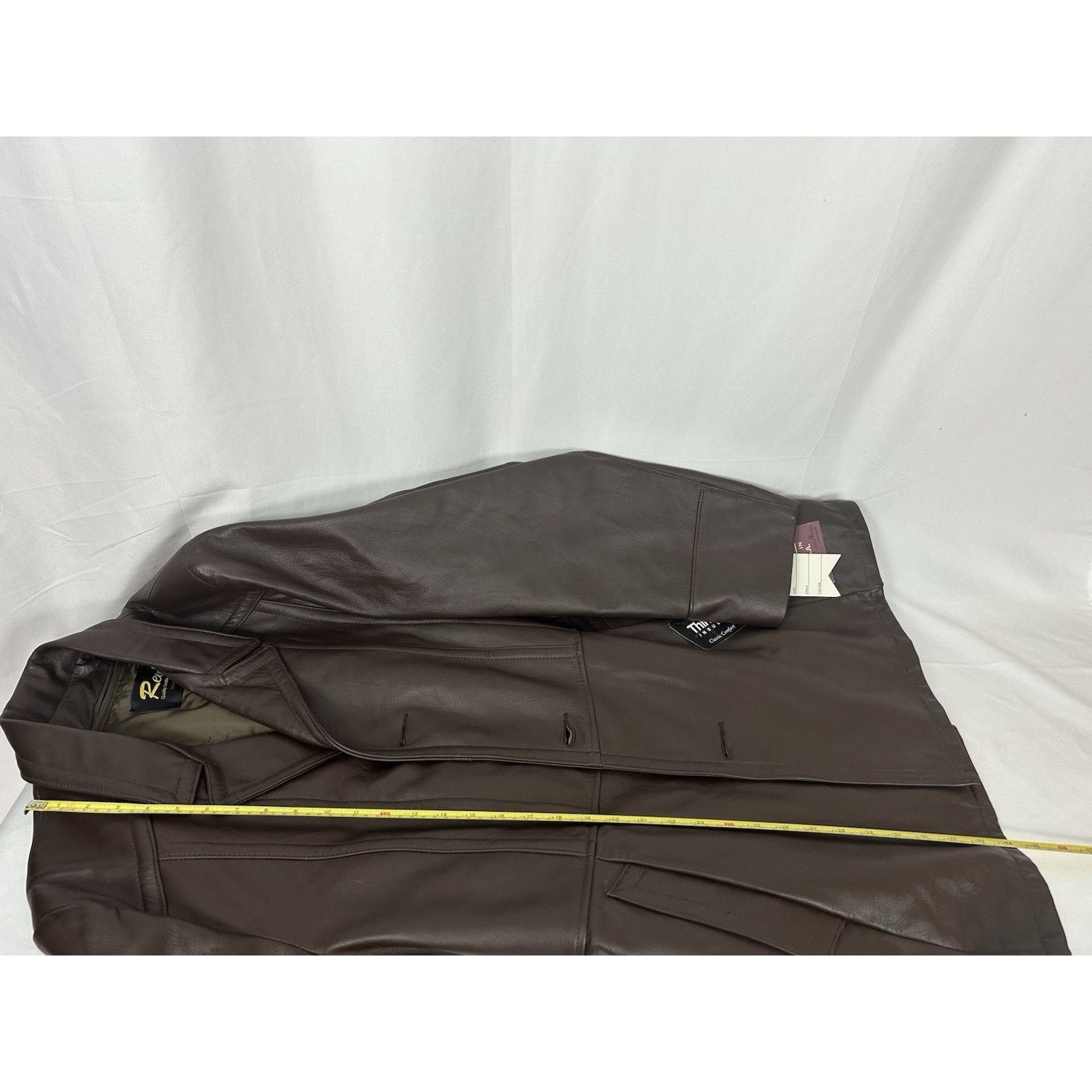 Reed VTG 90s Reed Leather Jacket Brown Overcoat XXL NWT Size US XXL / EU 58 / 5 - 8 Thumbnail