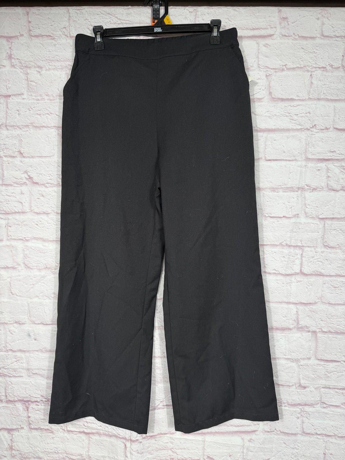 Other Sincerely Jules Black Wide-Leg Pants Large NWT Size 36" / US 14 / IT 50 - 1 Thumbnail