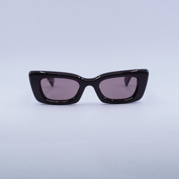 Gucci 🕶️ New Gucci GG1827S 004 Sunglasses - Shiny Brown Frame Size ONE SIZE - 2 Thumbnail