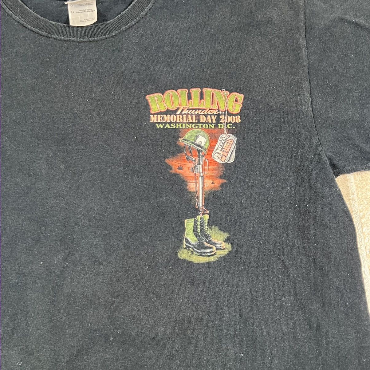 Other Vintage Y2K Memorial Rolling Thunder POW MIA Tshirt sz L Size US L / EU 52-54 / 3 - 5 Thumbnail