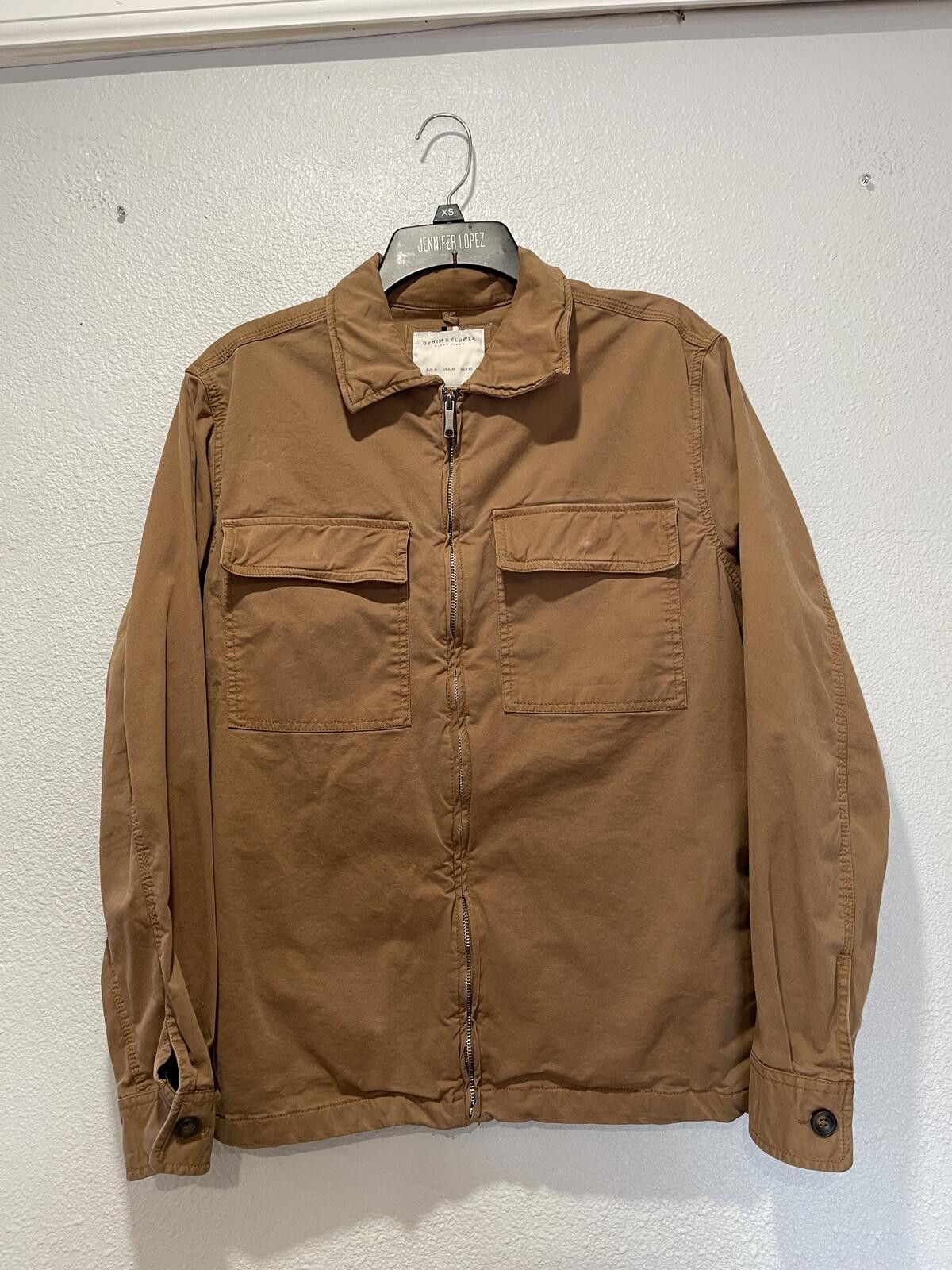 Denim & Flower Denim & Flower Brown Zip-Up Jacket Size M Size US M / EU 48-50 / 2 - 1 Thumbnail