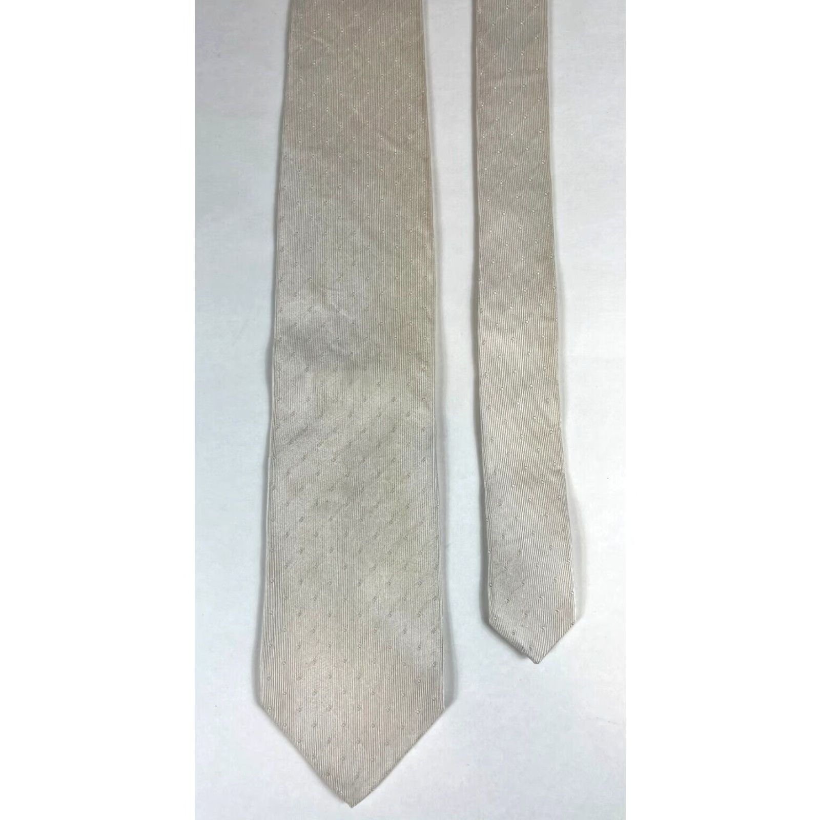 Dolce & Gabbana Dolce&Gabbana Silk Tie Men Geometric Champagne Made in Italy 60" 3.5" Length Width Color Pattern Silk Tie Men Size ONE SIZE - 5 Thumbnail