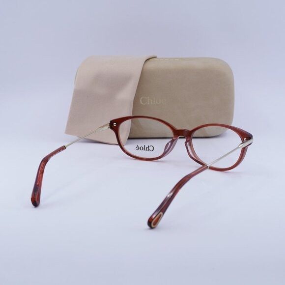 Chloe Chloe CE2724A 223 Burnt/Gold Eyeglasses 52mm Size ONE SIZE - 9 Thumbnail