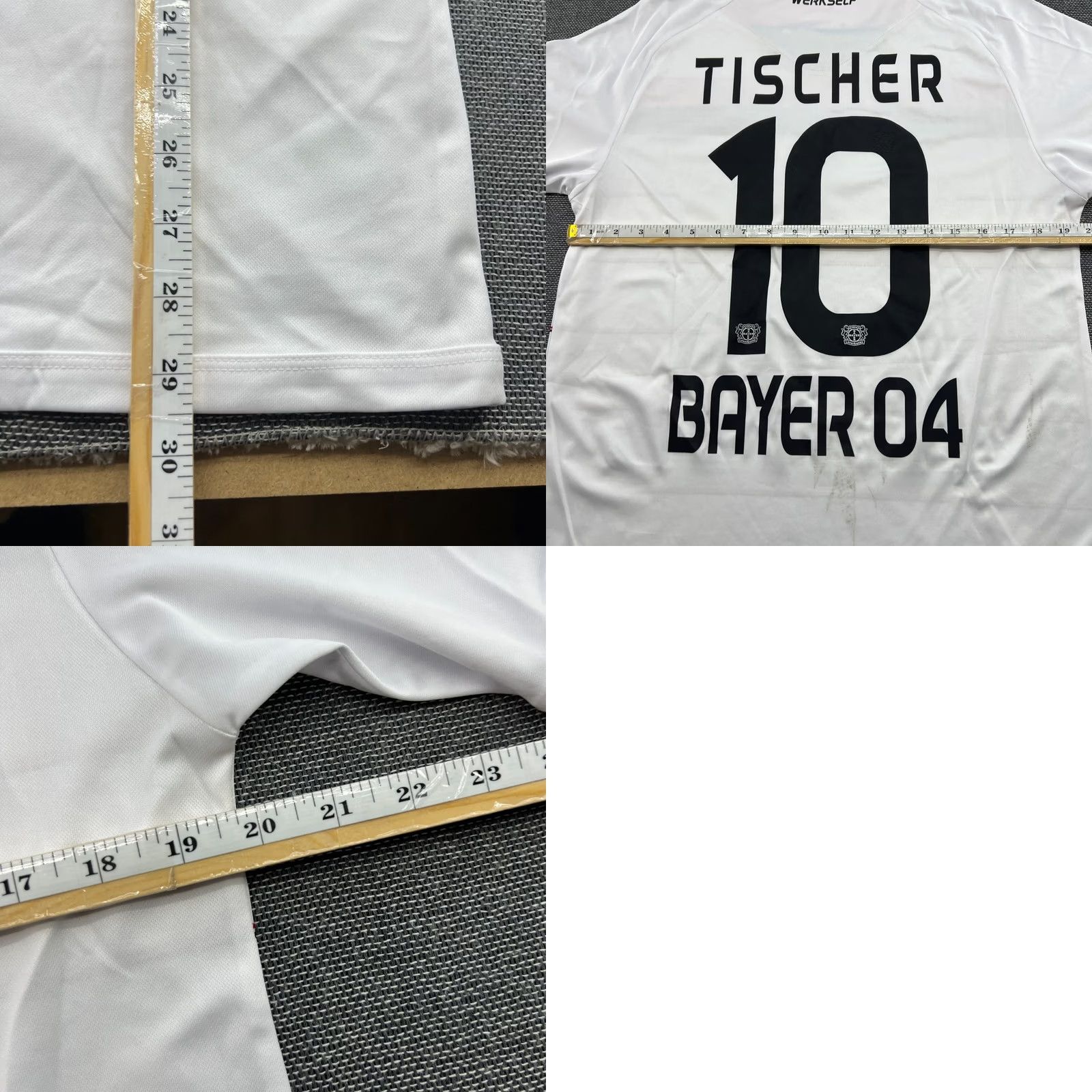 Vintage Bayer 04 Leverkusen 2016 2017 Third Football Jersey Shirt Mens L JAKO White Short Sleeve Round Neck Quick Dry Athletic Jersey Size US L / EU 52-54 / 3 - 10 Thumbnail
