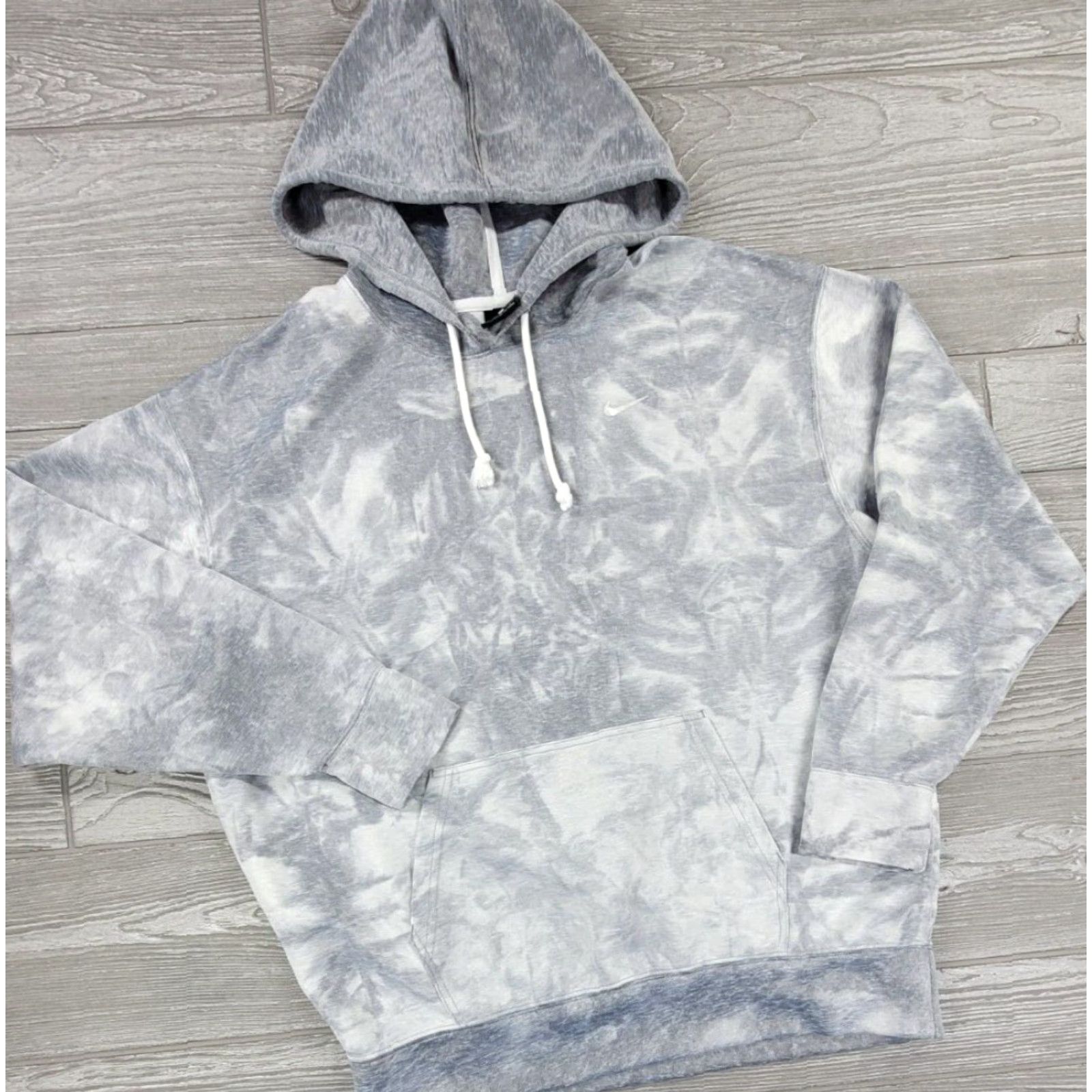 Nike Nike Sweatshirt Womens S Gray Tie Dye Icon Clash Pullover Hoodie Athleisure Size S / US 4 / IT 40 - 2 Thumbnail