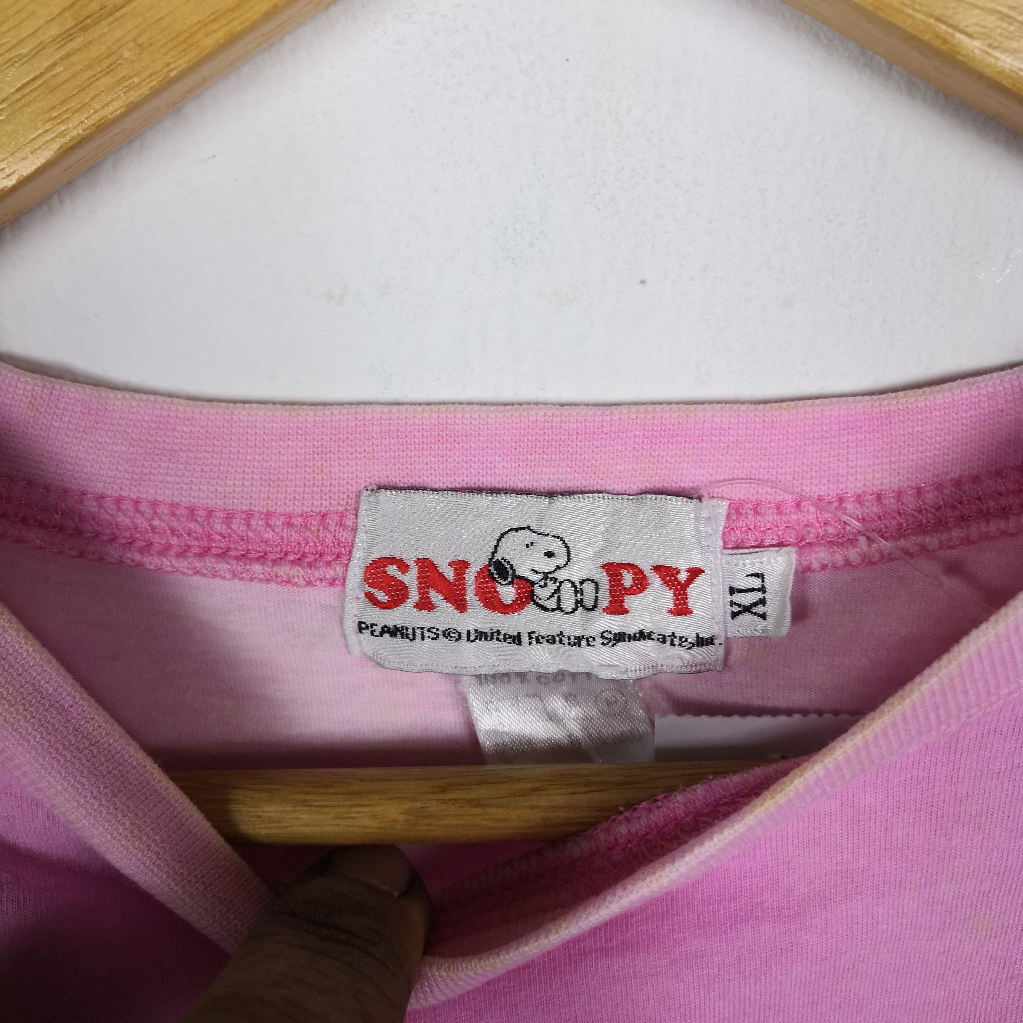 Anime Vintage 90s Snoopy T-Shirt Cartoon Anime Movie Crewneck Tees Size US S / EU 44-46 / 1 - 5 Thumbnail