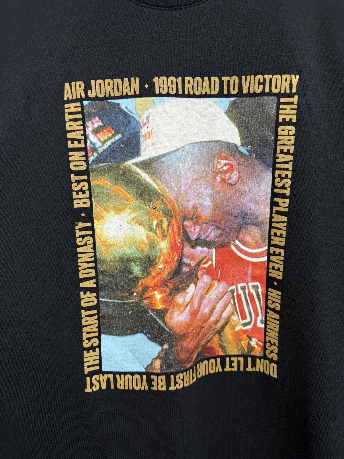 Jordan Brand 🇺🇸 Jordan 1991 Road To Victory T-Shirt Rare Retro USA Y2K Size US M / EU 48-50 / 2 - 4 Thumbnail