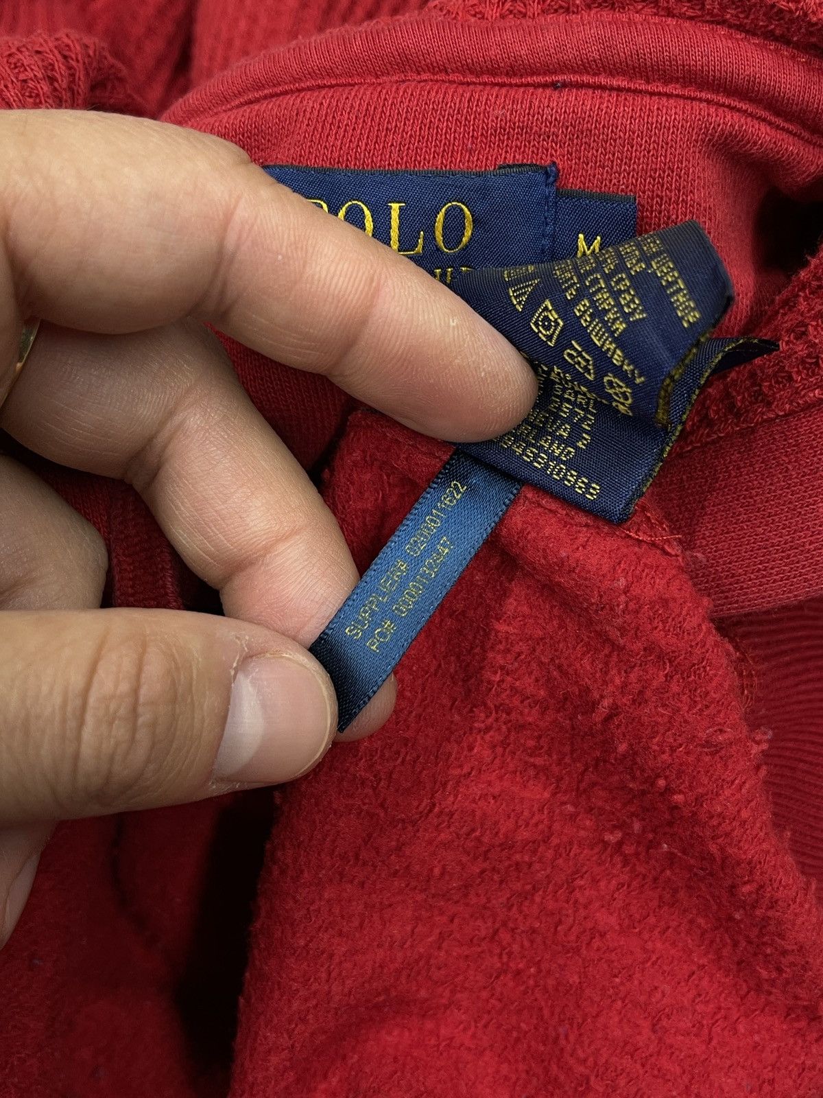 Polo Ralph Lauren Womens Polo Ralph Lauren Red Zip Hoodie Y2K Rugby Size M Size M / US 6-8 / IT 42-44 - 8 Thumbnail