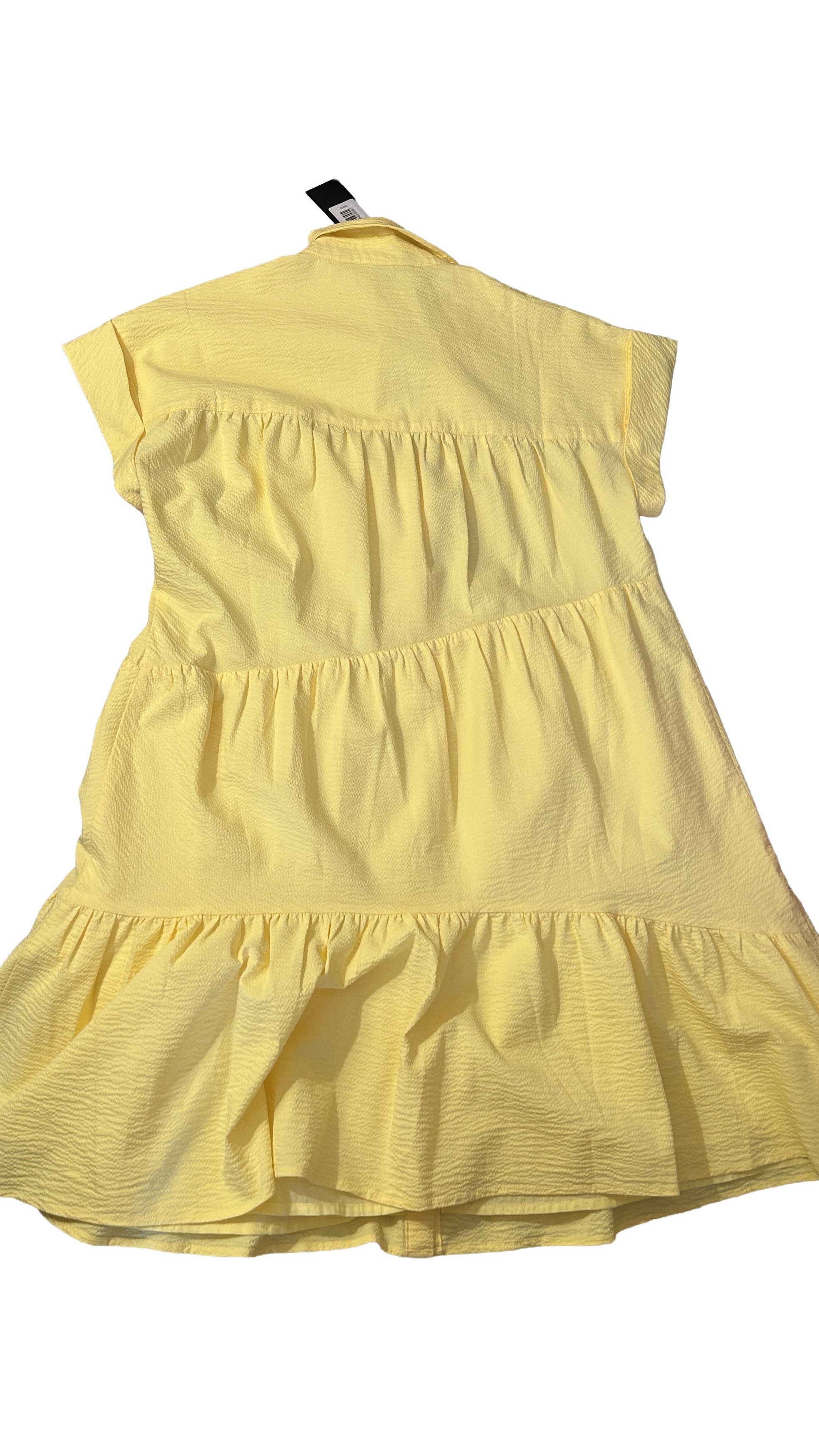 Veronica Beard Yellow Harris Dress Women’s Midi Shirt Dress Belted Cotton Size XS / US 0-2 / IT 36-38 - 7 Thumbnail