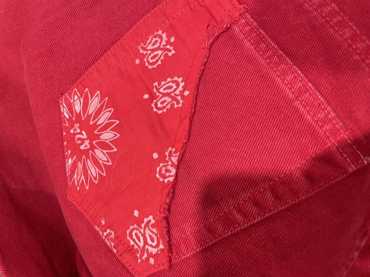 424 Red denim pair of 424 jeans Size US 33 - 5 Thumbnail